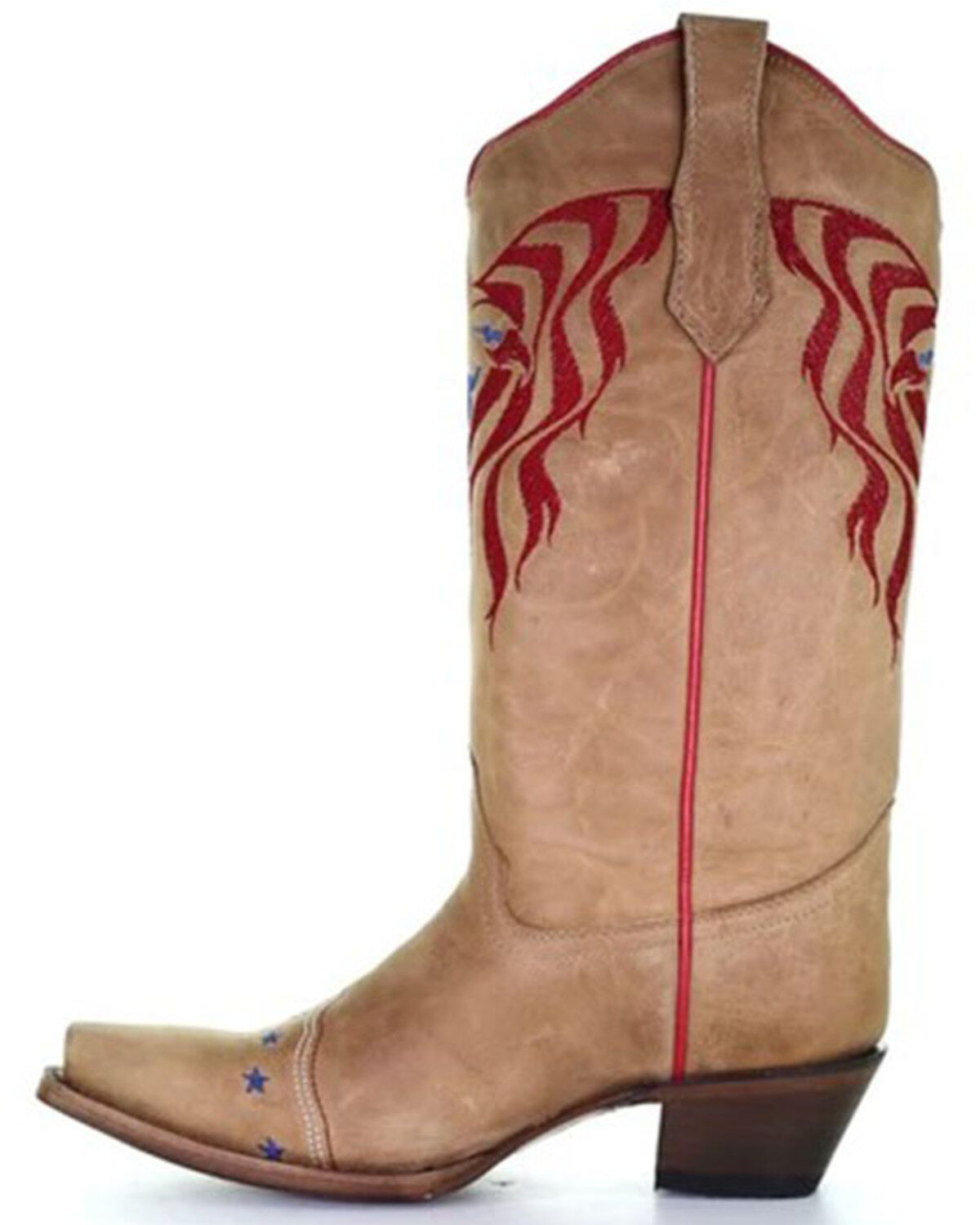 Circle G Women's Eagle Flag Embroidery Western Boots - Snip Toe