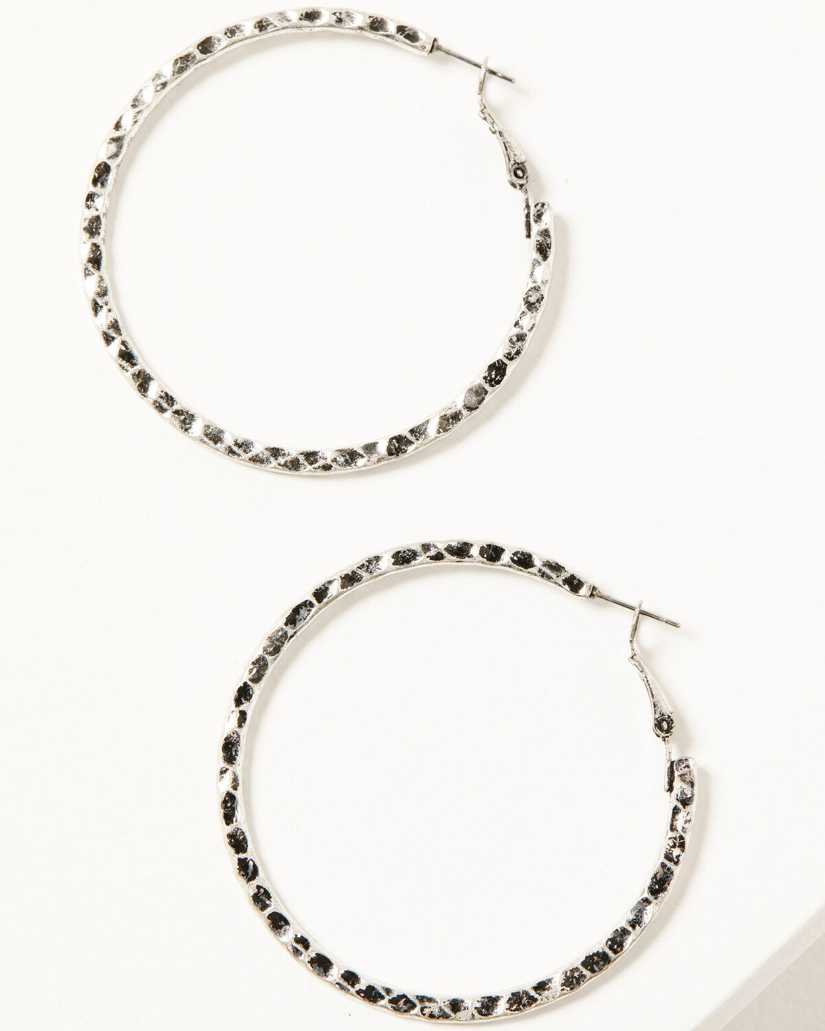 Shyanne Women's Luna Bella Silver Hoop Earrings