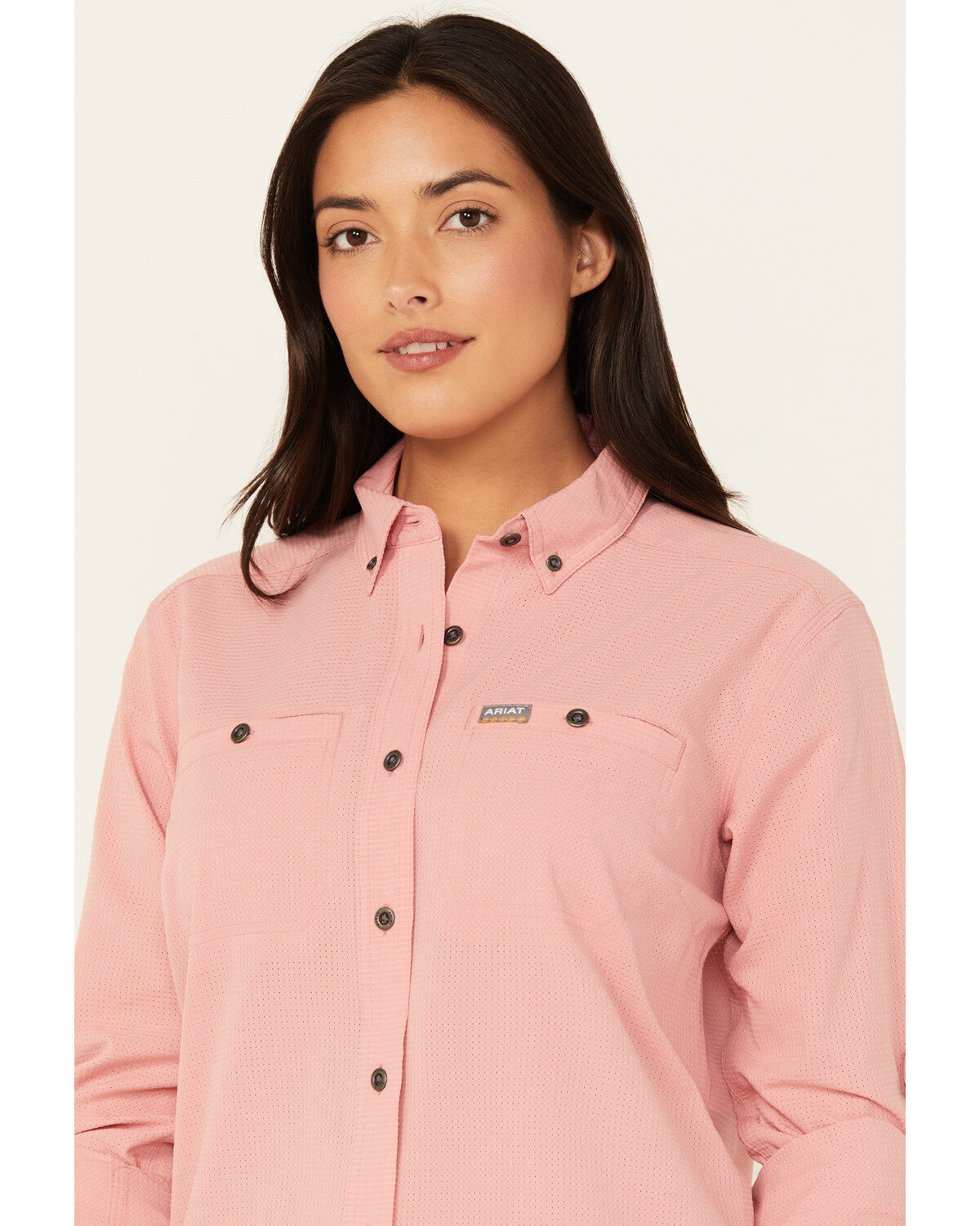Ariat Women's Rebar Made Tough Long Sleeve Button-Down Work Shirt