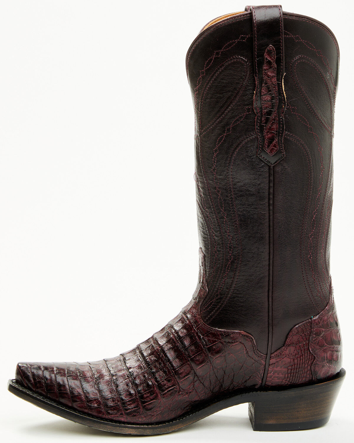 El Dorado Women's Holly Exotic Caiman Tall Western Boots - Snip Toe