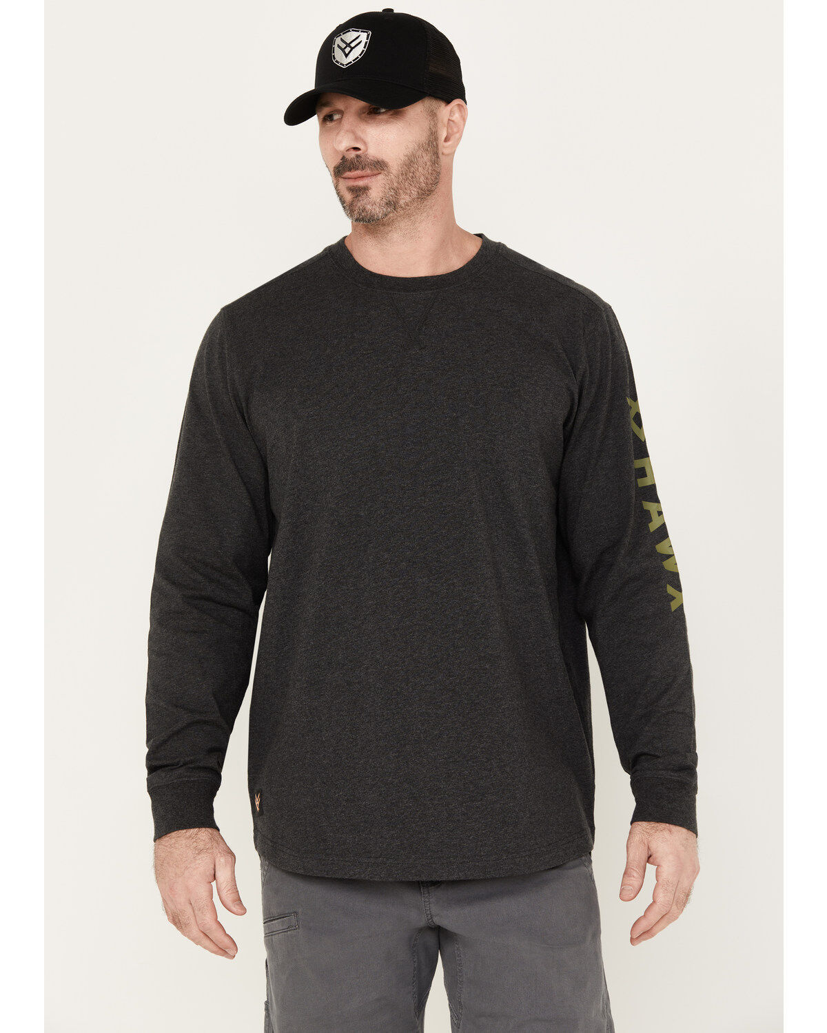 Hawx Men's Logo Long Sleeve Work T-Shirt