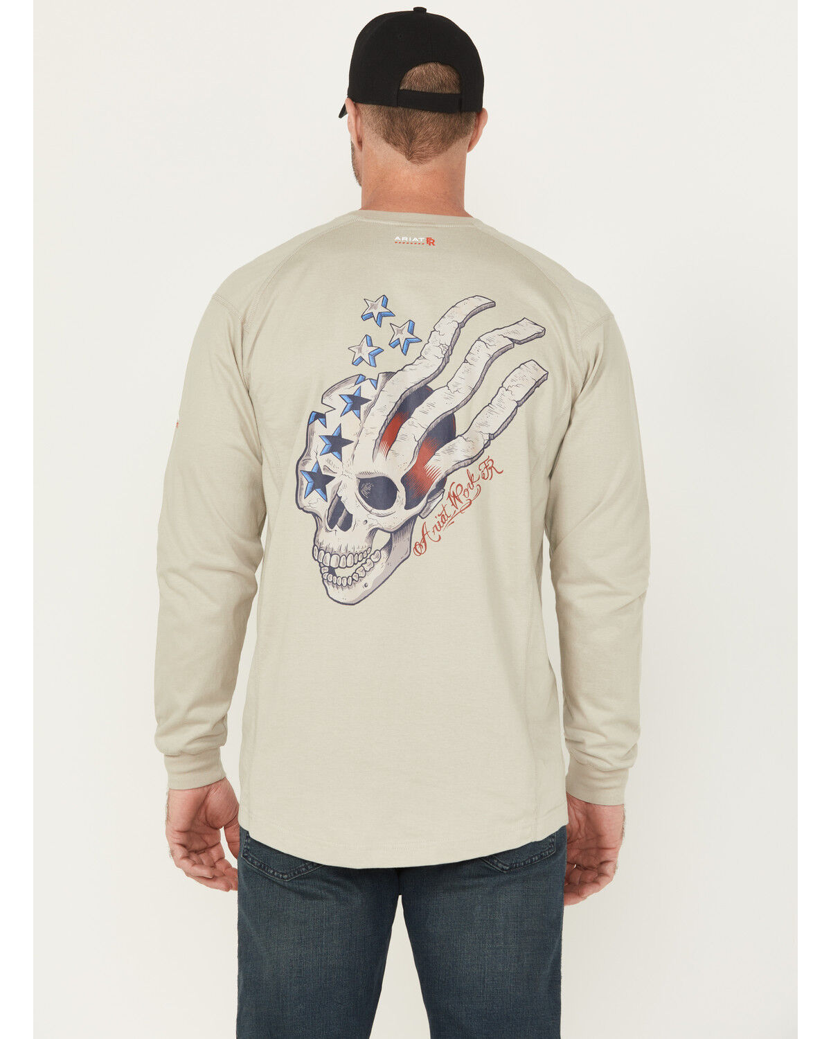 Ariat Men's FR Air USA Scream Long Sleeve Work T-Shirt - Big