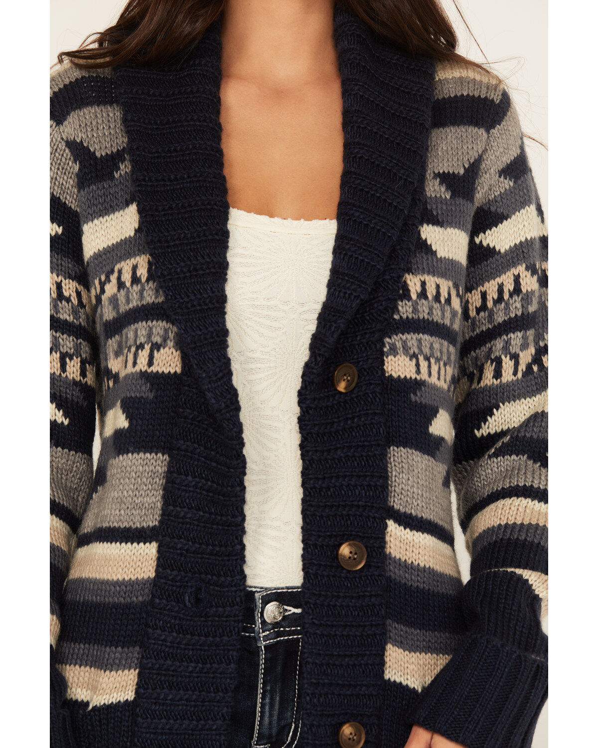 Stetson Women's Southwestern Print Shawl Cardigan