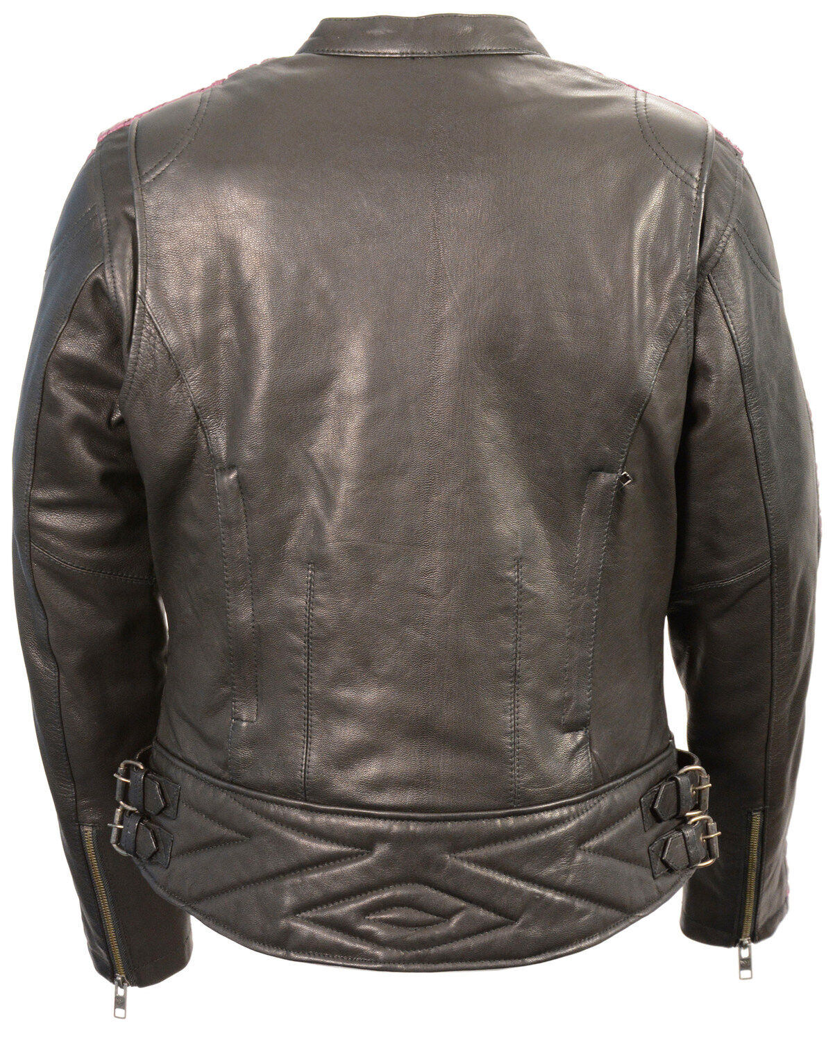 Milwaukee Leather Women's Crinkle Arm Lightweight Racer Leather Jacket - 5X