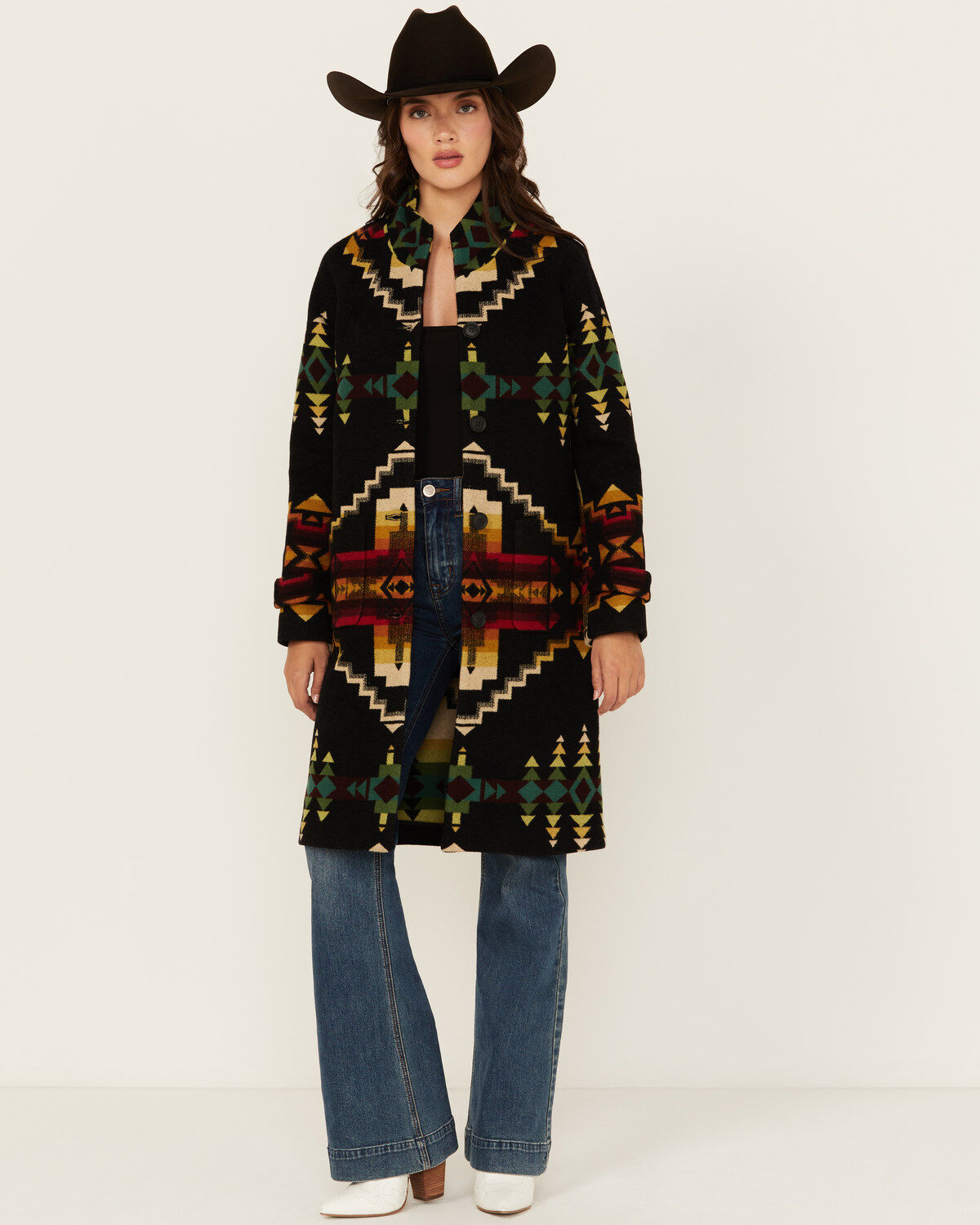 Pendleton Women's Printed Long Coat