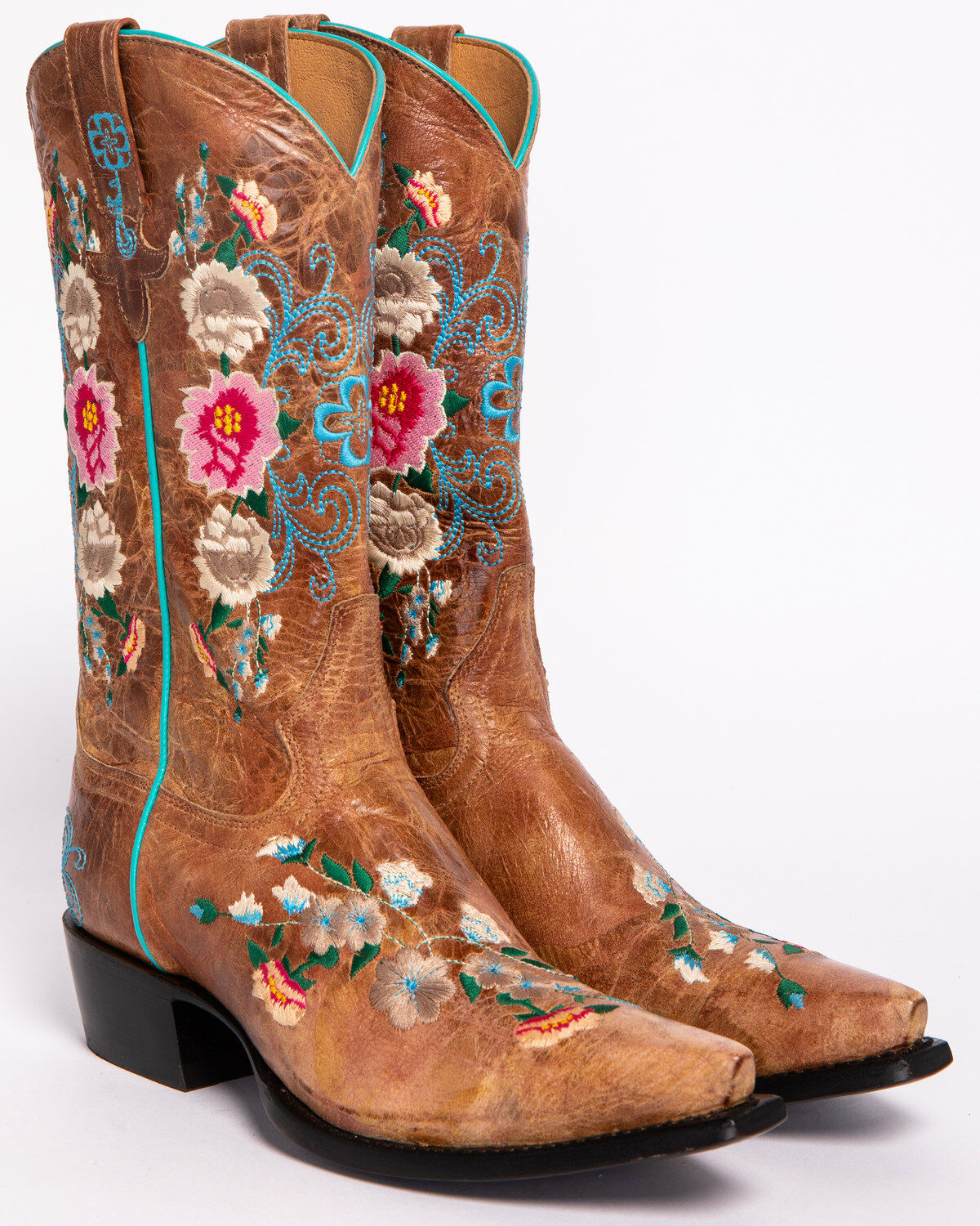 Macie Bean Women's Rose Garden Western Boots - Snip Toe