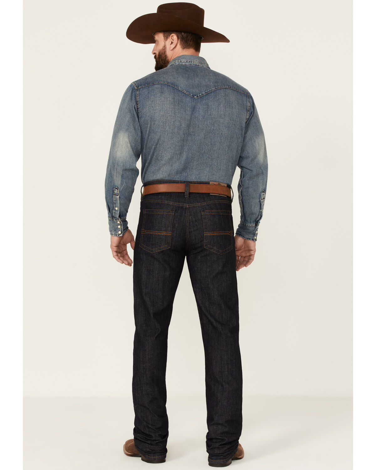 Cody James Men's Heeler Dark Wash Stretch Stackable Straight Leg Jeans