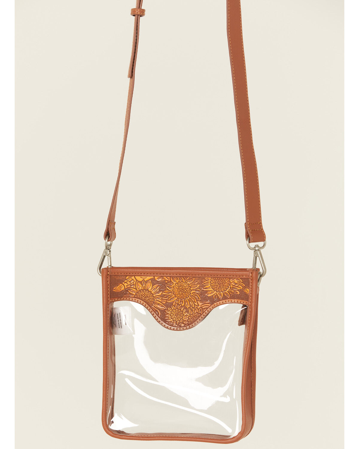 Shyanne Women's Zoie Sunflower Tooled Crossbody Stadium Bag