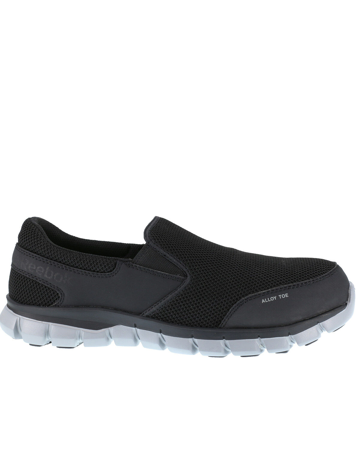 Reebok Men's Black Slip-On Sublite Work Shoes - Alloy Toe
