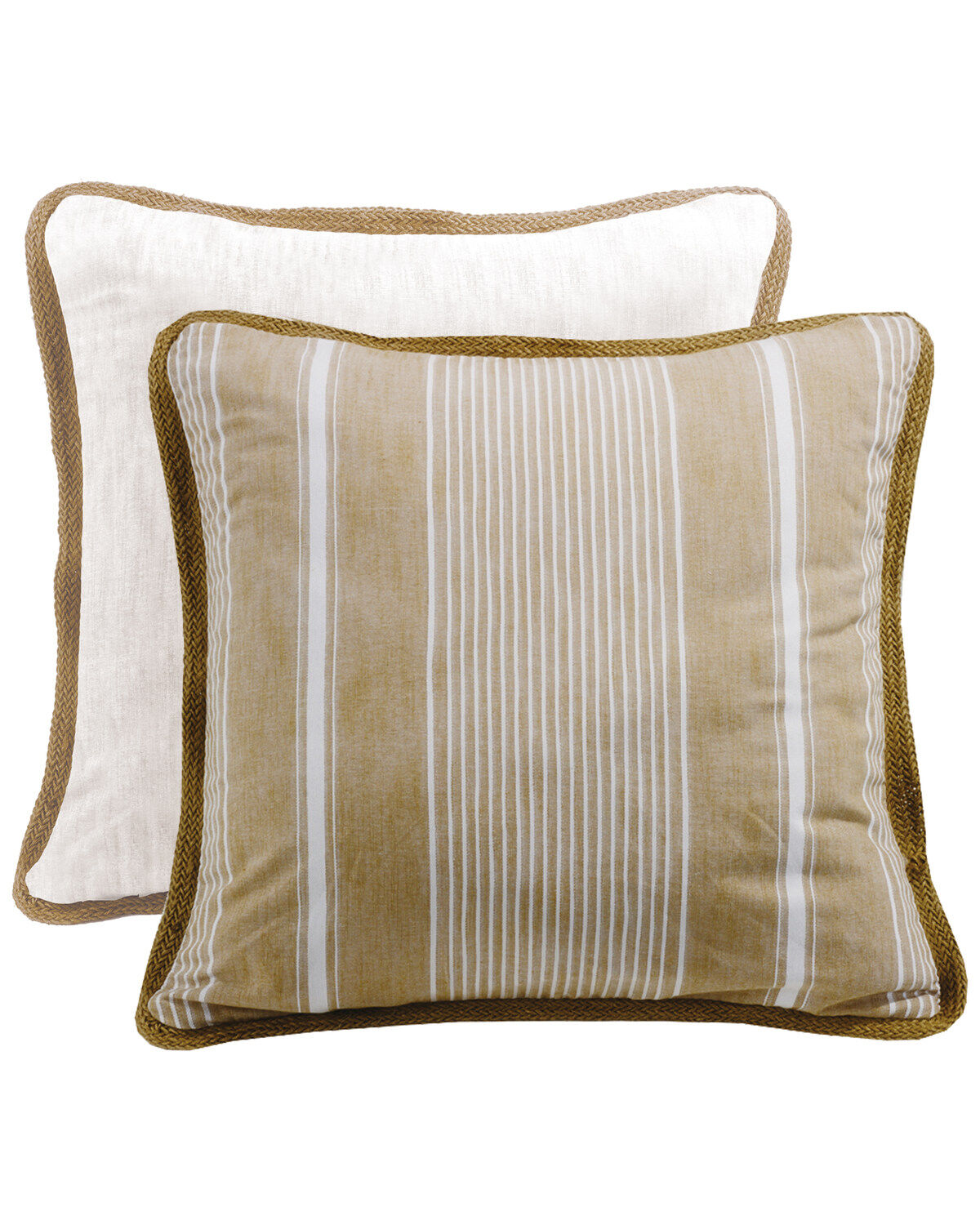 HiEnd Accents Newport Striped Reversible Euro Pillow Sham