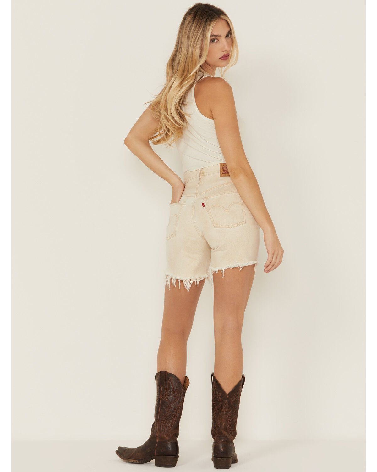 Levi's Women's 501® High Rise Mid Thigh Stretch Denim Shorts