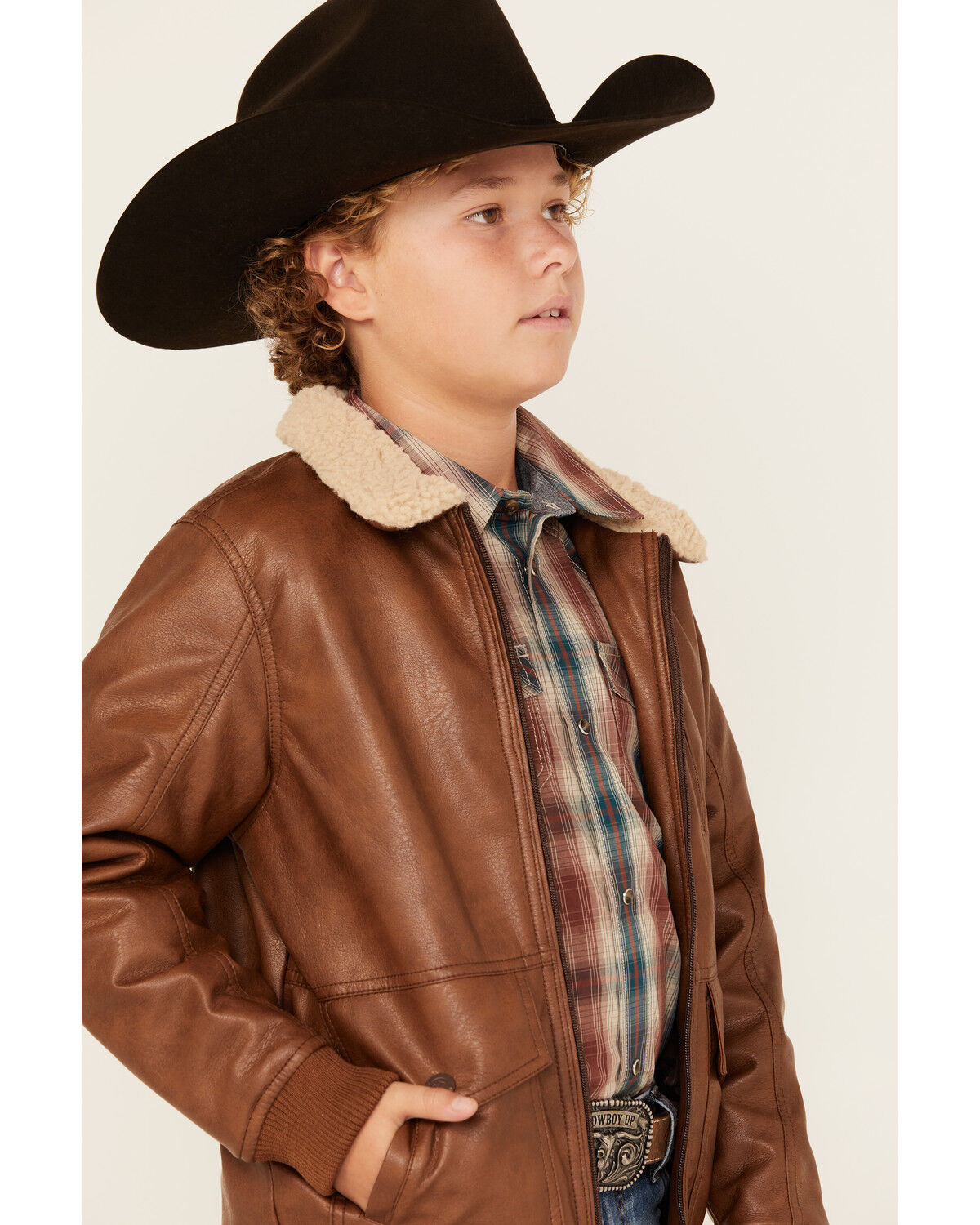 Urban Republic Little Boys' Faux Leather Bomber Jacket