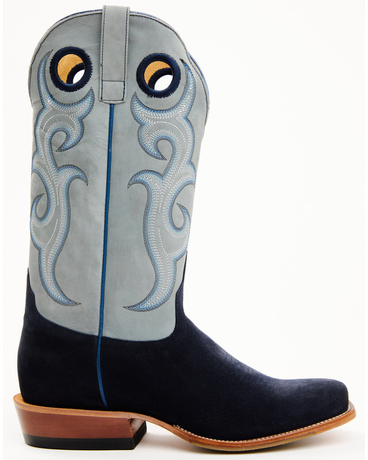 Horse Power Men's Marine Roughout Western Boots - Broad Square Toe