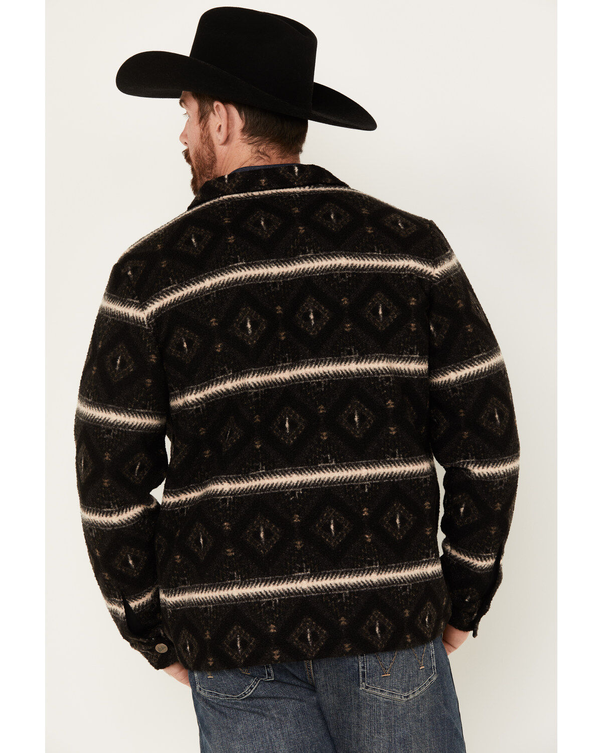 Powder River Outfitters by Panhandle Men's Berber Multicolor Zip Snap Jacket