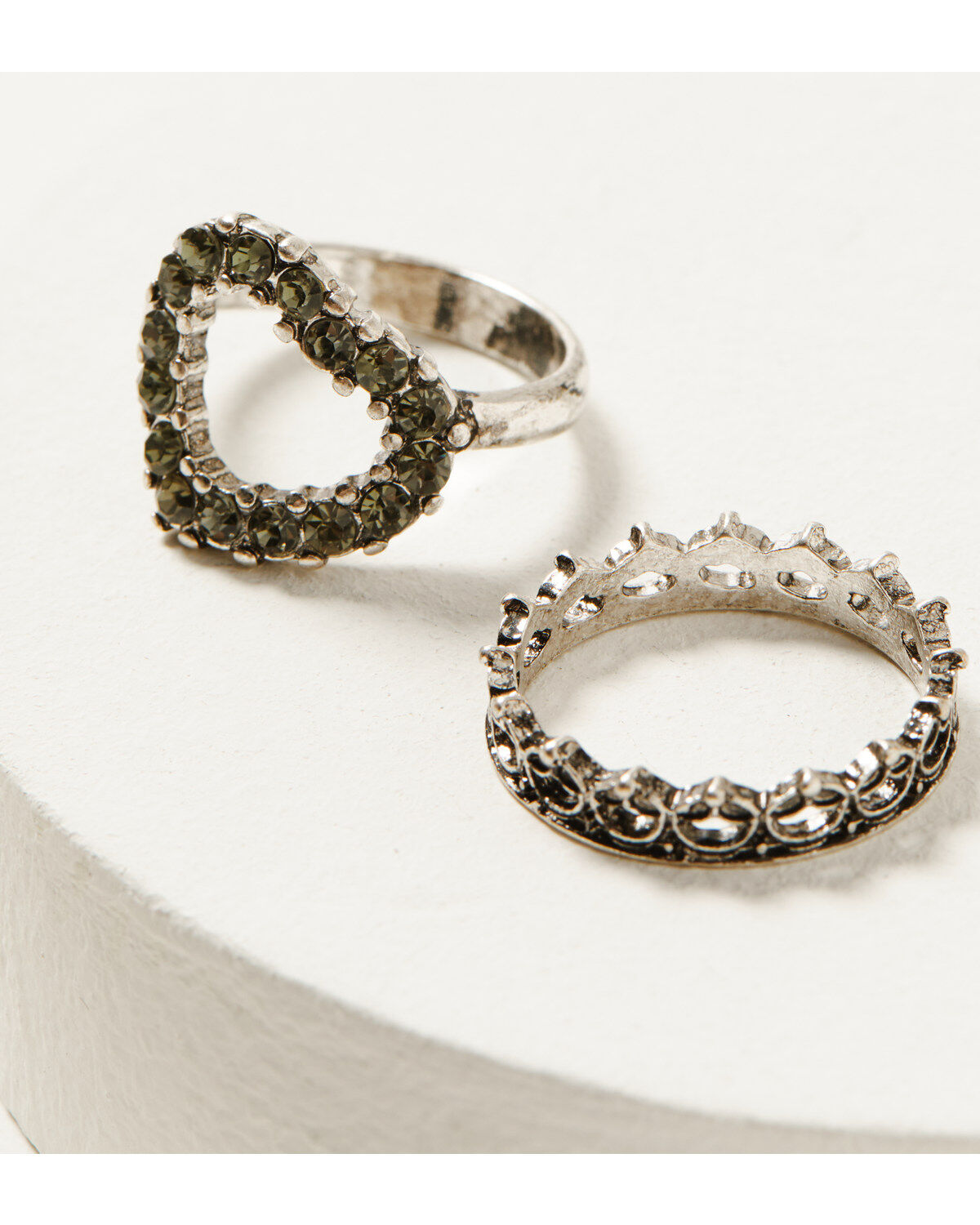 Shyanne Women's Rhinestone & Mixed Stone Ring Set - 4-Piece