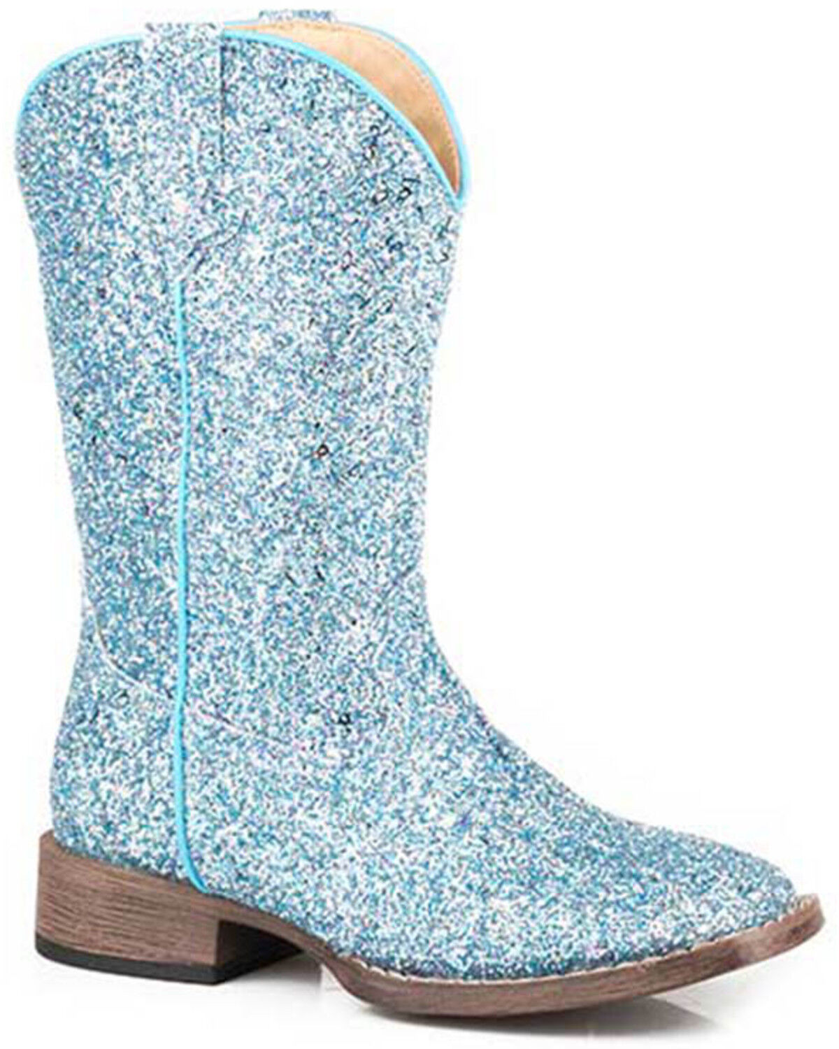 Roper Little Girls' Glitter Galore Western Boots - Broad Square Toe