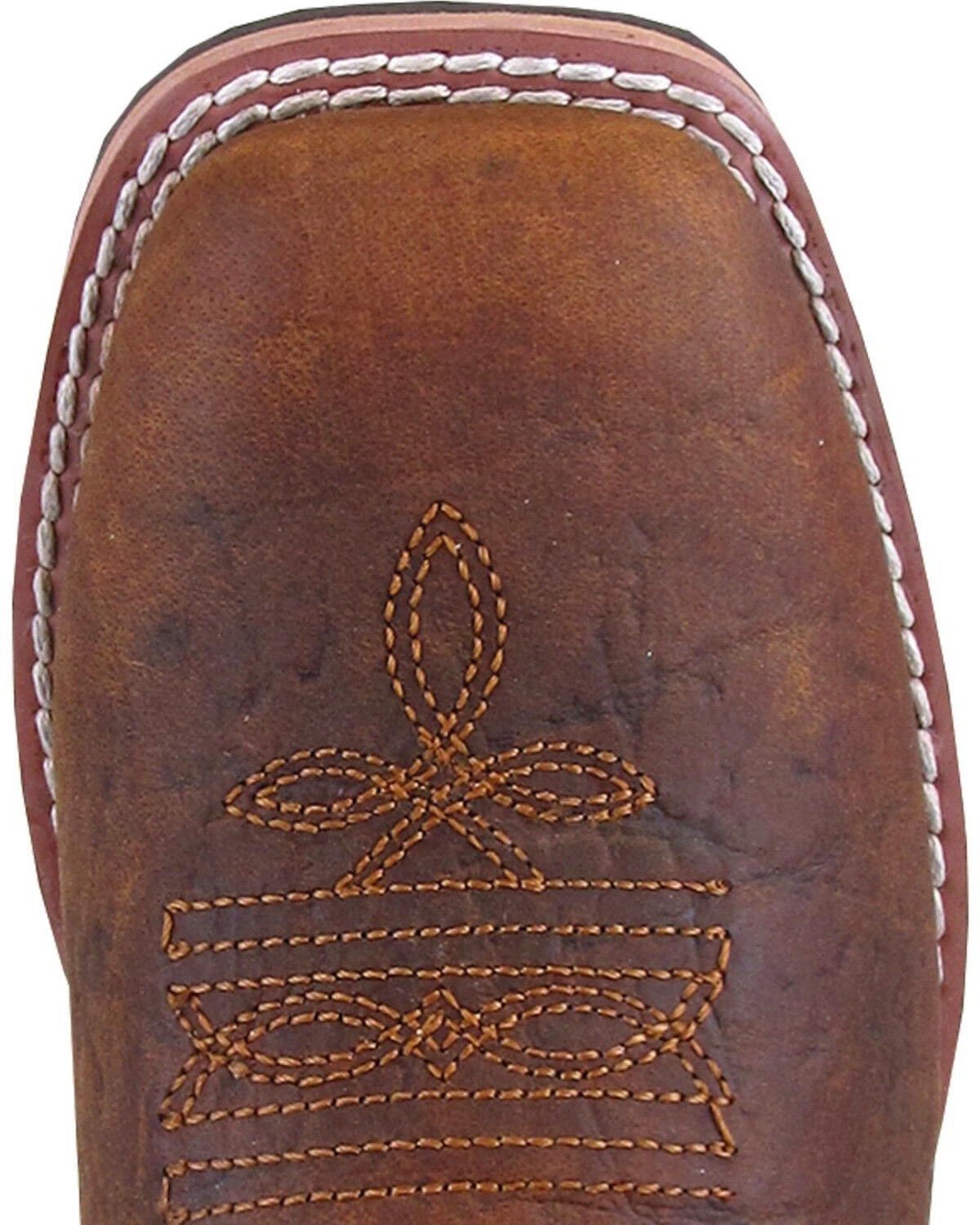 Smoky Mountain Boys' Jesse Bison Leather Print Boot - Square Toe