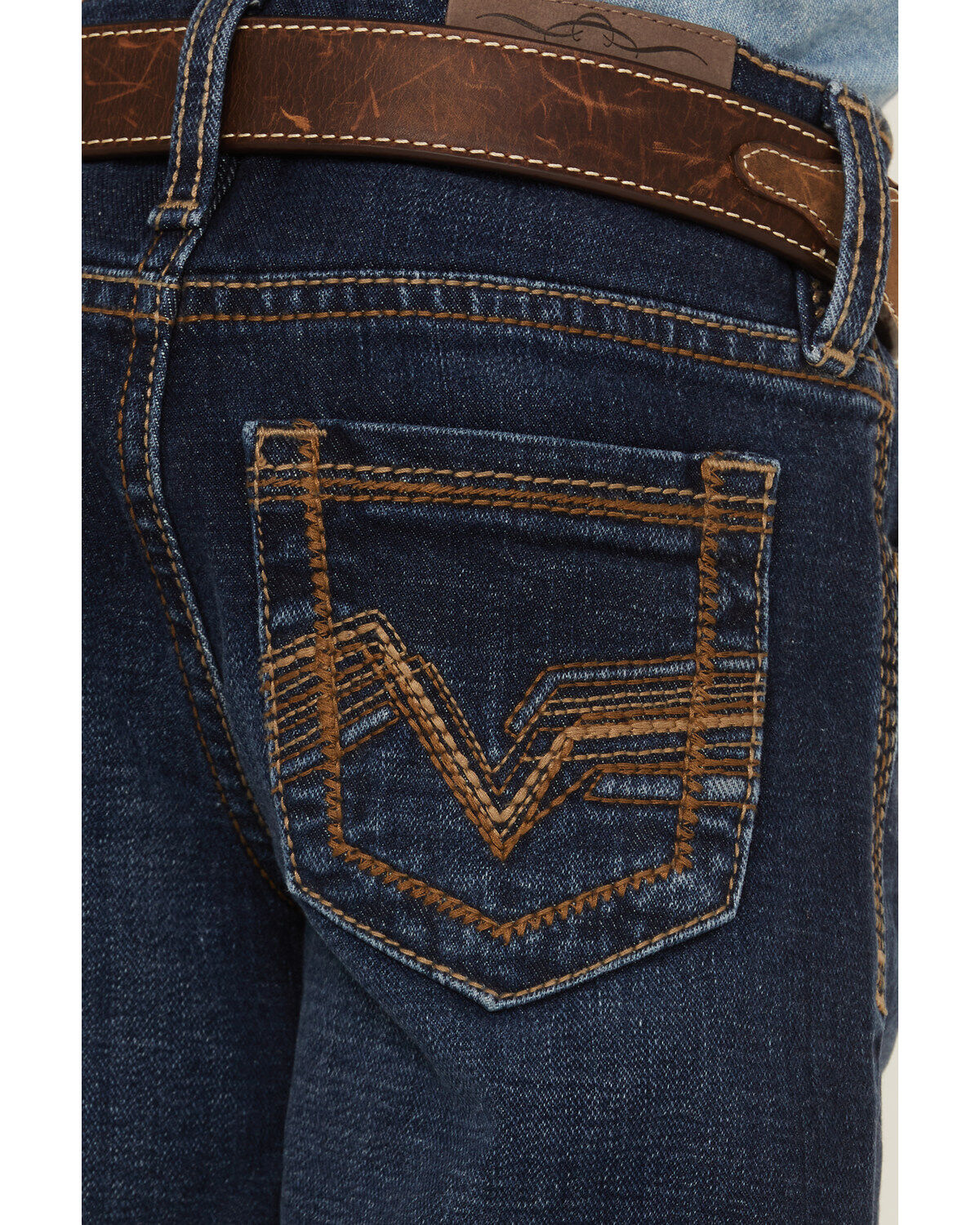 Cody James Boys' Morgan Medium Wash Mid Rise Stretch Relaxed Bootcut Jeans