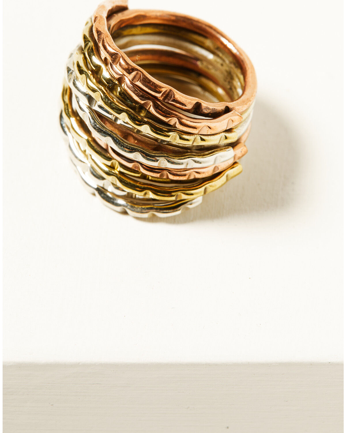 Paige Wallace Women's Banded Stack Ring - Size 9