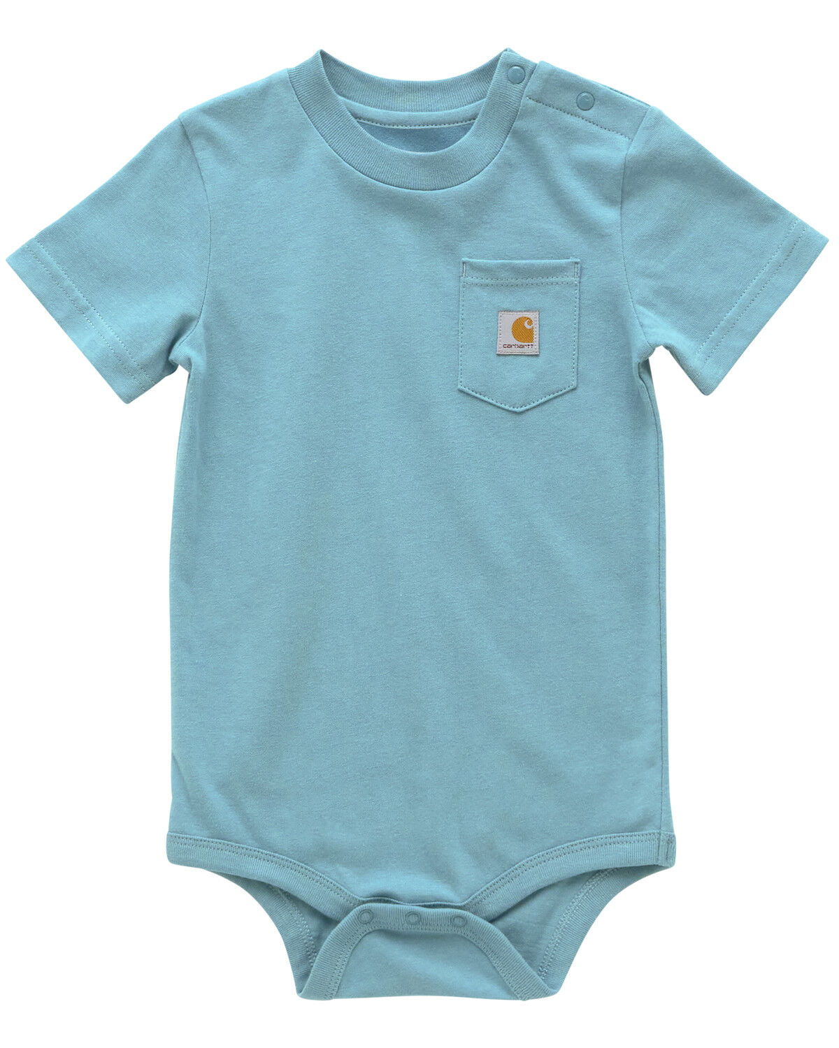 Carhartt Infant Boys' Solid Short Sleeve Snap Onesie