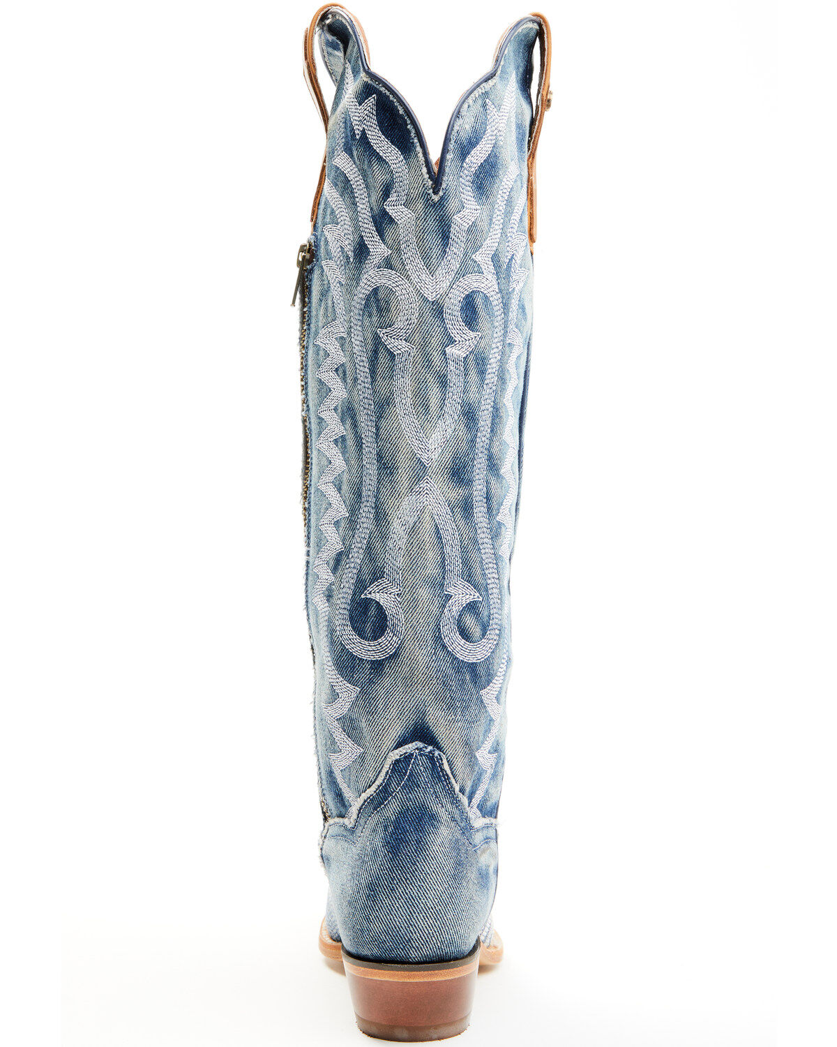Dan Post Women's Denim Darlin' Tall Western Boots - Snip Toe