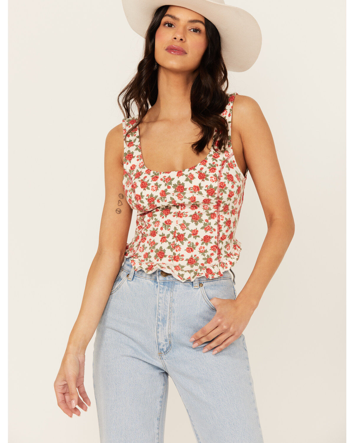 Free People Women's Melanie Floral Print Tank Top