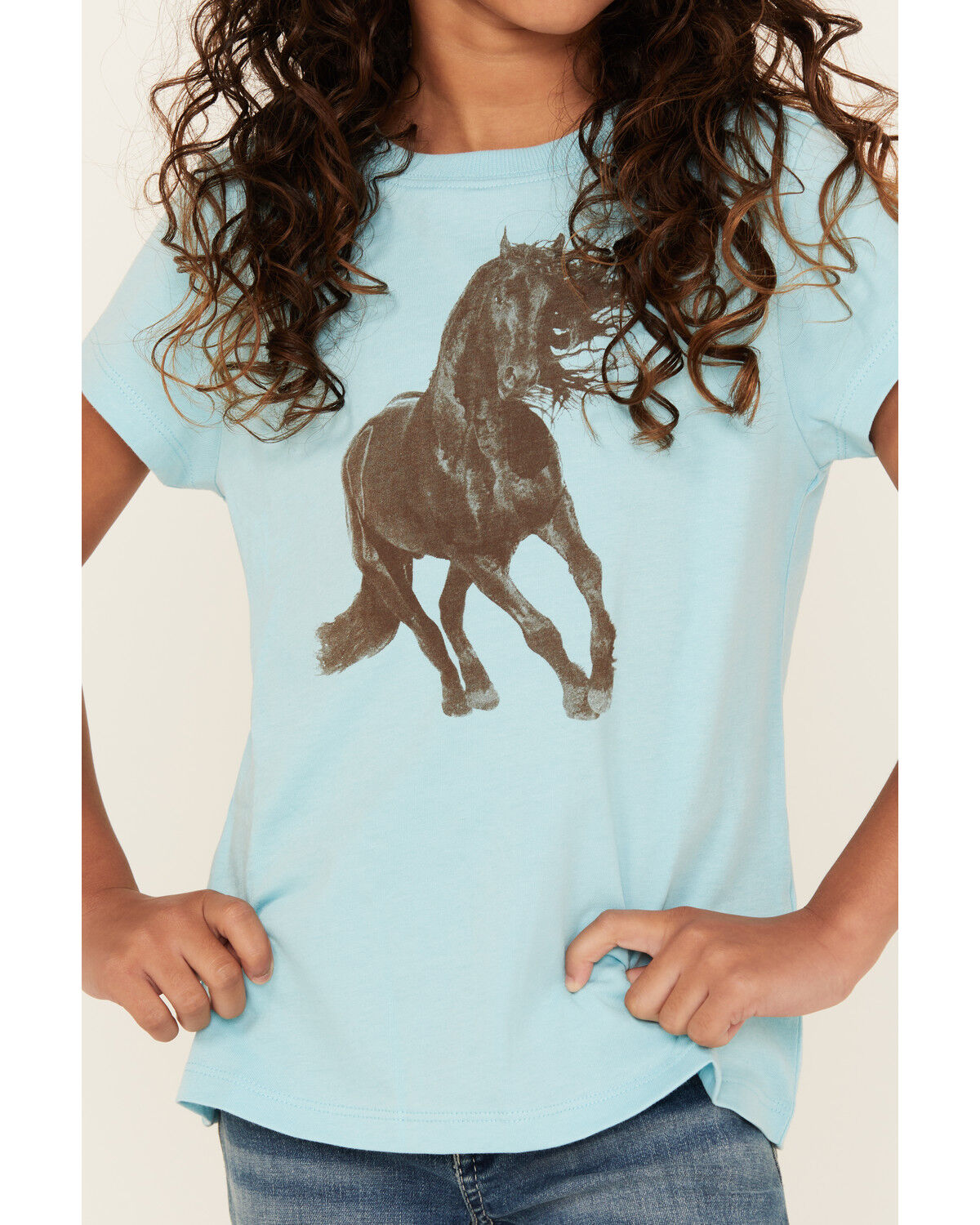 Shyanne Girls' Stallion Short Sleeve Graphic Tee