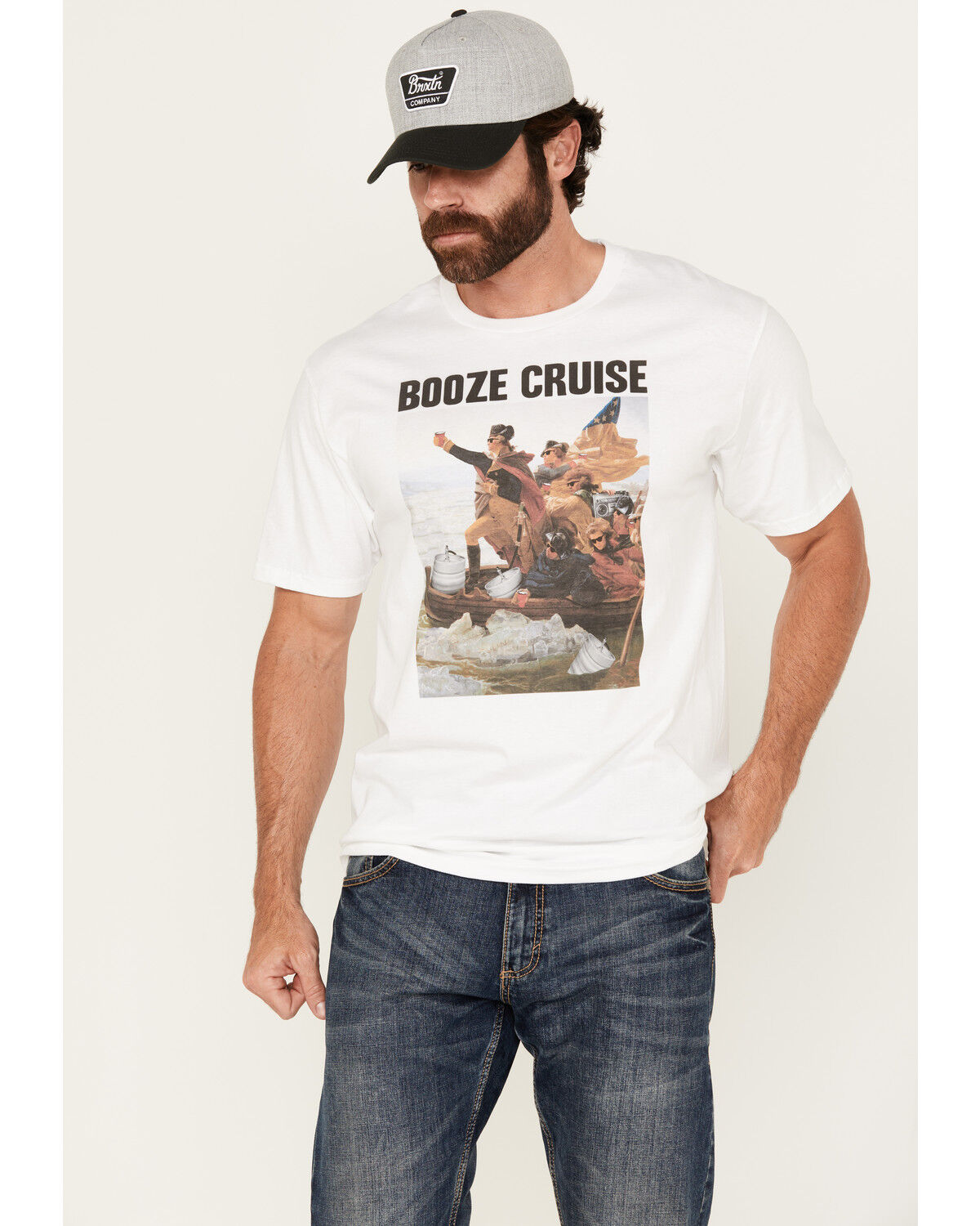 Riot Society Men's Booze Cruise Short Sleeve Graphic T-Shirt