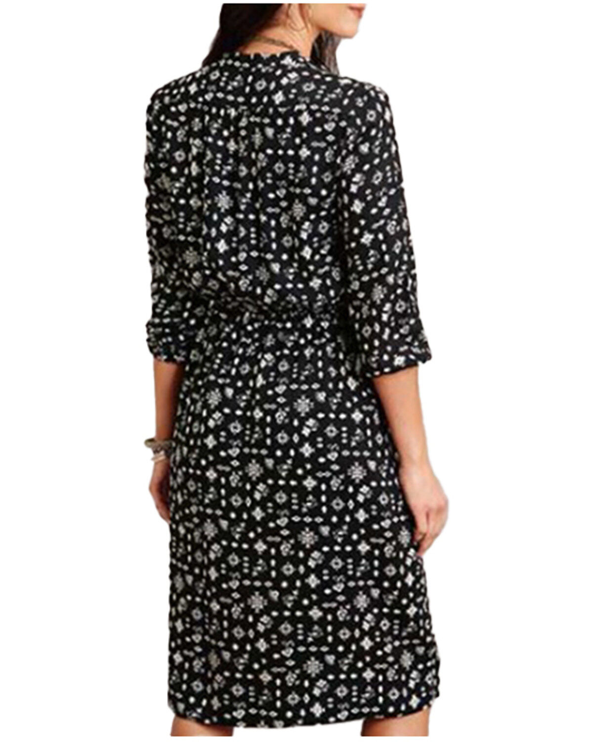 Roper Women's Southwestern Print Long Sleeve Midi Dress