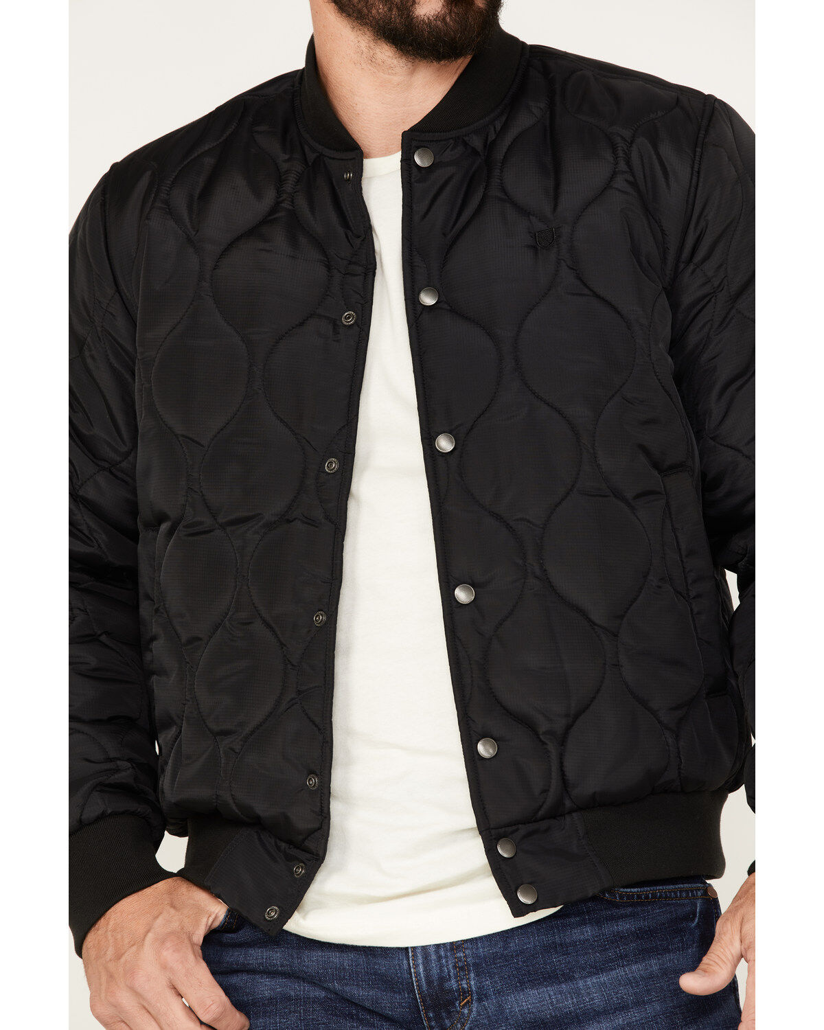Brixton Men's Dillinger Quilted Bomber Jacket
