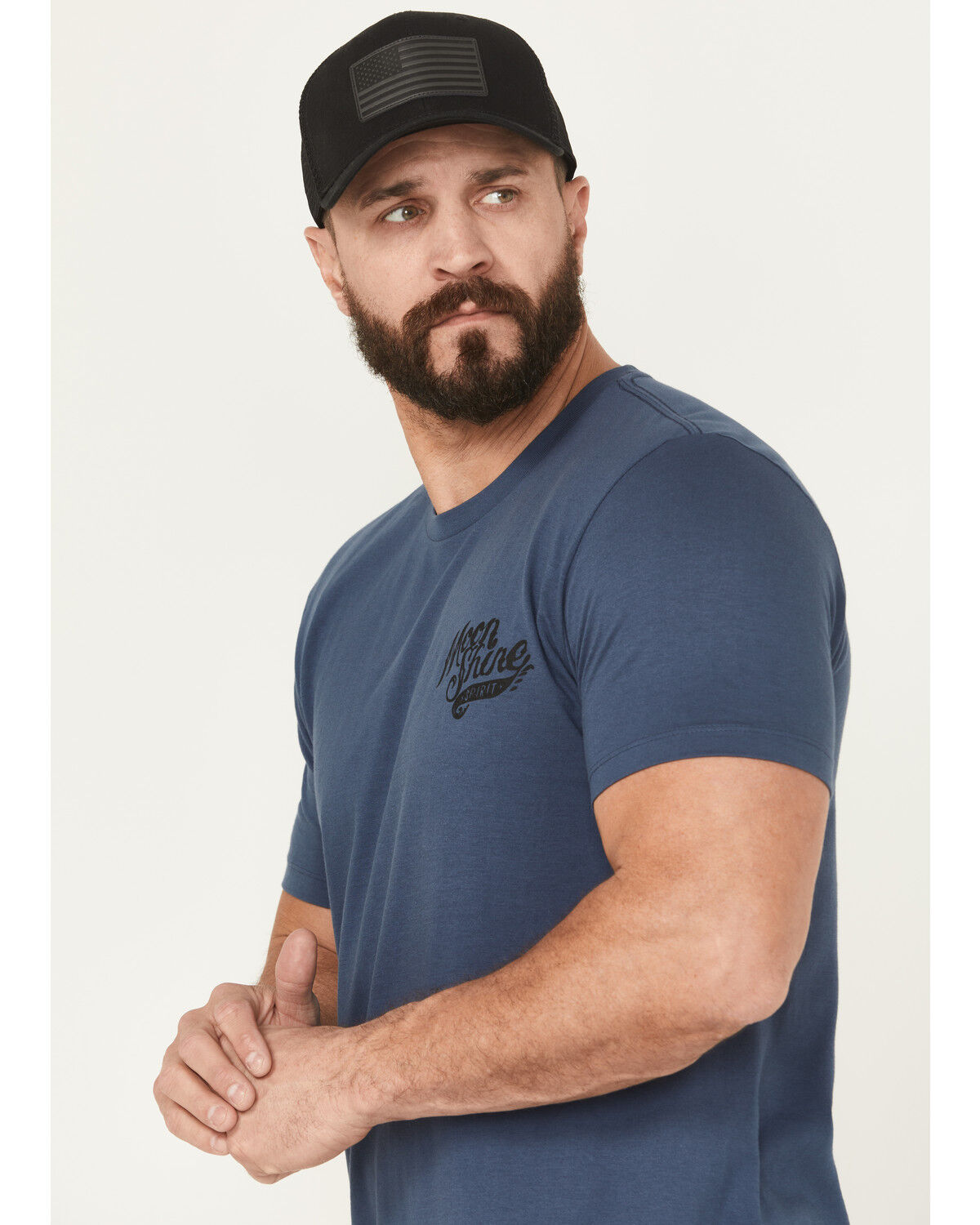 Moonshine Spirit Men's Heart Guitar Short Sleeve Graphic T-Shirt