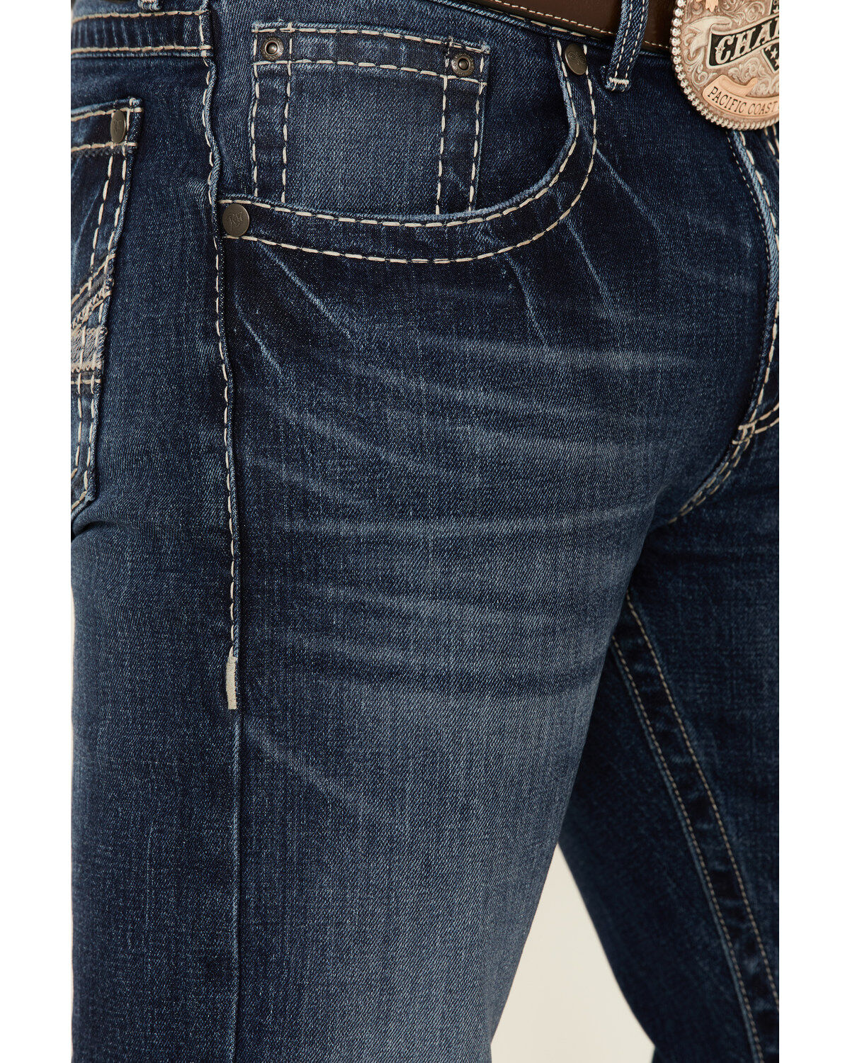 Rock 47 By Wrangler Men's Studio Med Stretch Slim Straight Jeans