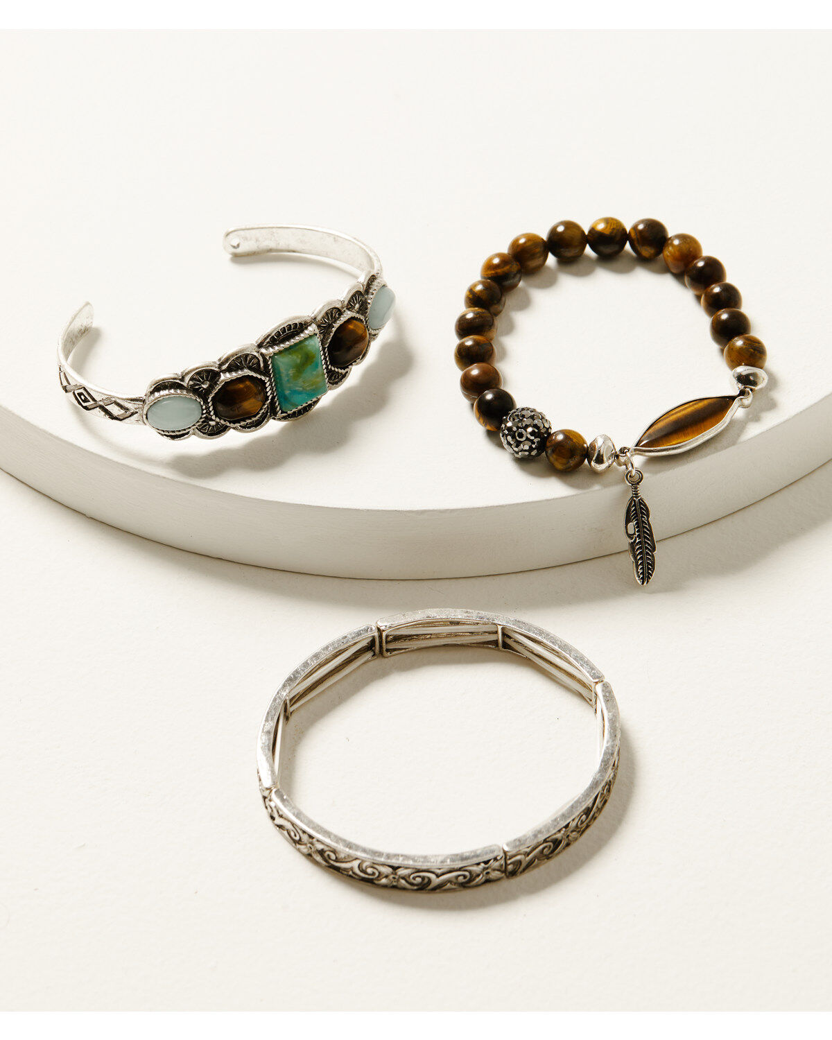 Shyanne Women's Juniper Sky Bracelet Set - 3 Piece