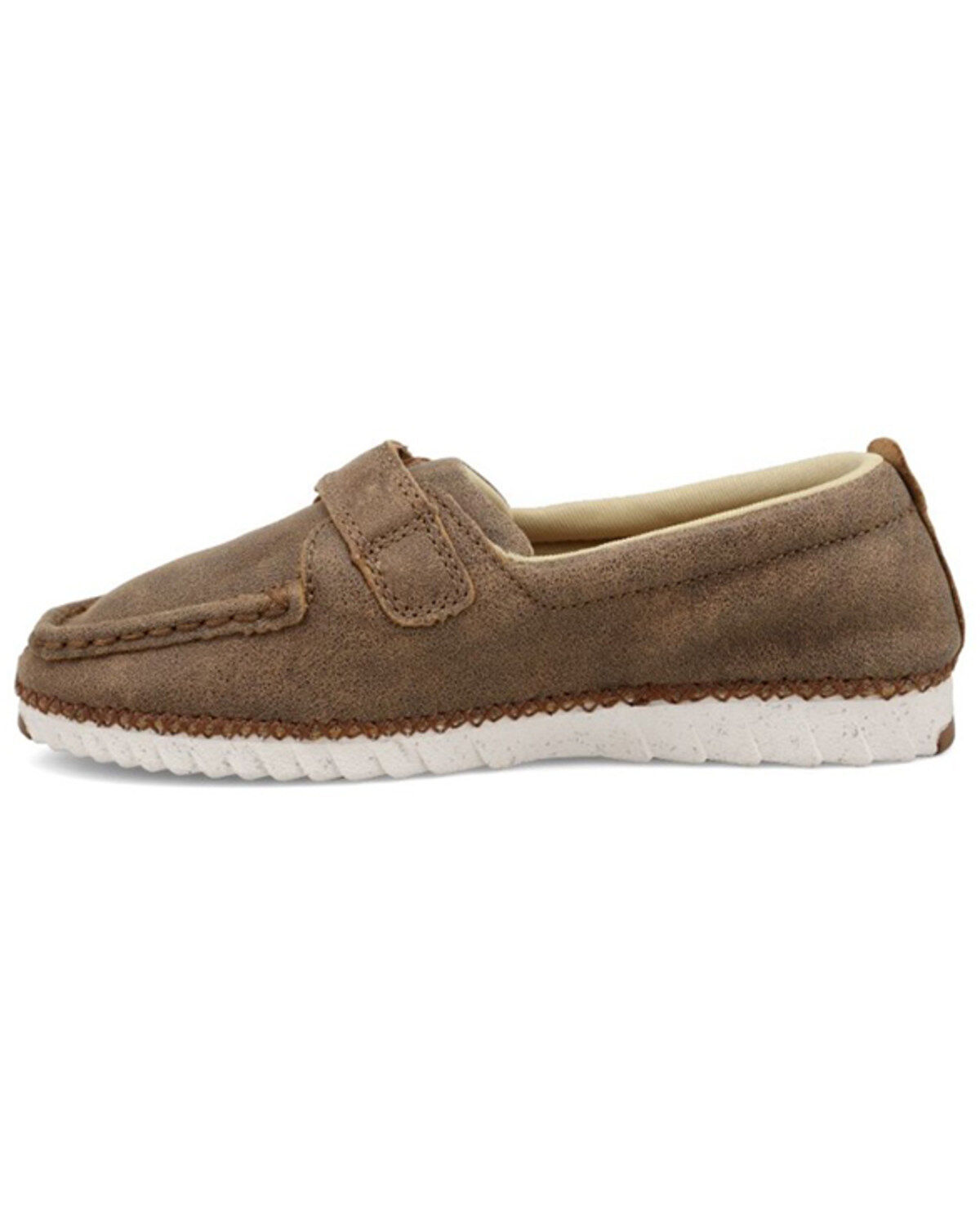 Twisted X Boys' Zero-X Leather Velcro Bomber Casual Shoes - Moc Toe