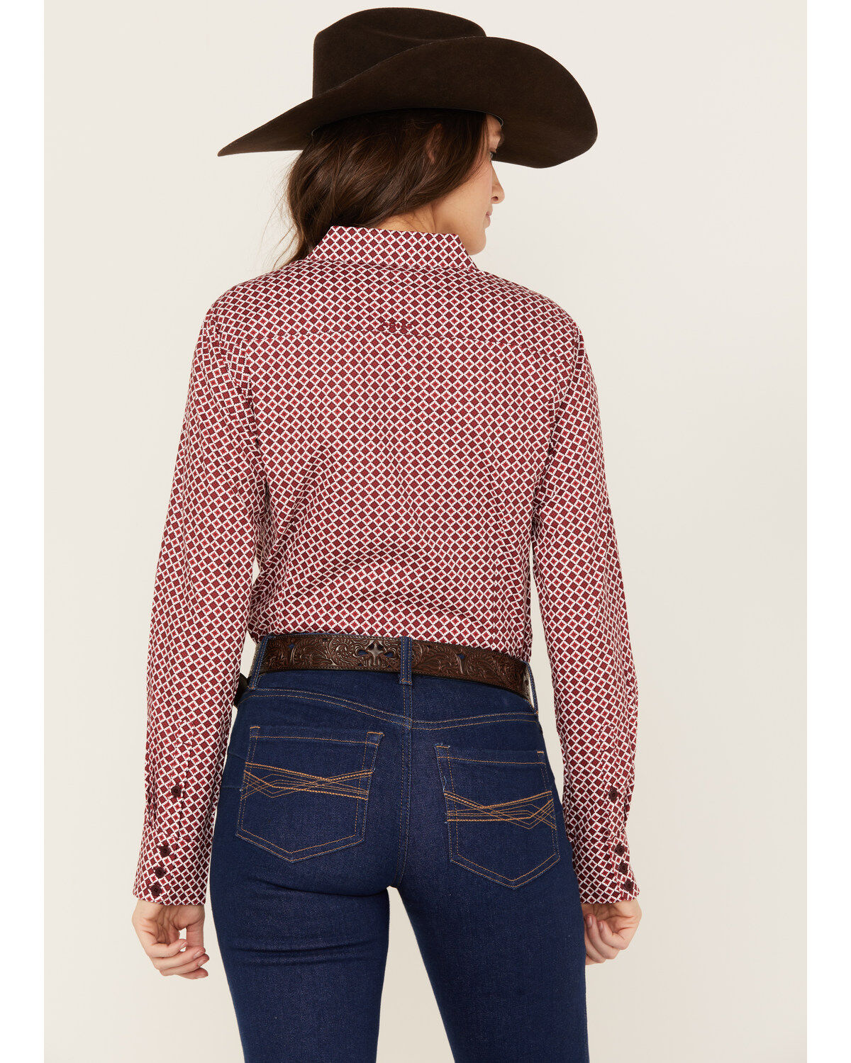 Ariat Women's Geo Team Kirby Long Sleeve Button Down Stretch Western Shirt