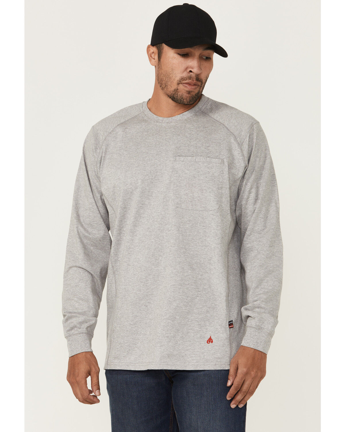 Forge Workwear Men's Lightweight Crew Neck Long Sleeve Tee