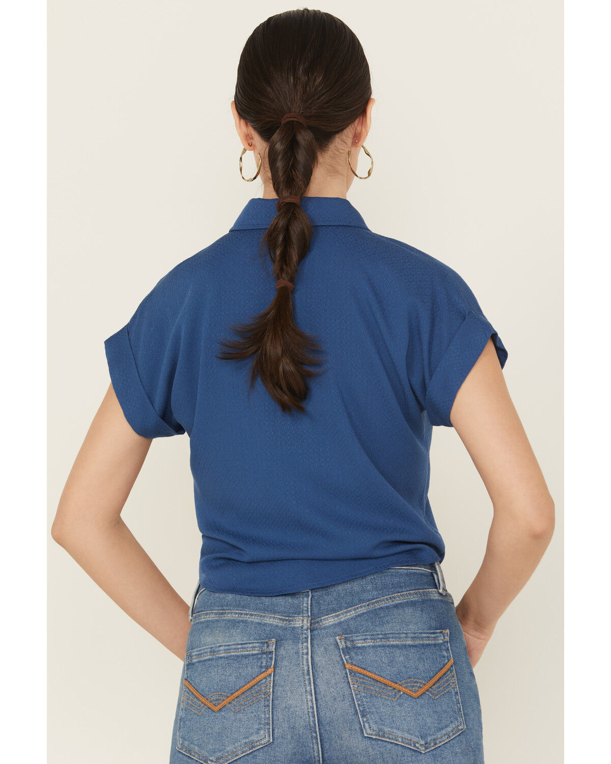 Idyllwind Women's Roland Embroidered Tie-Front Camp Shirt