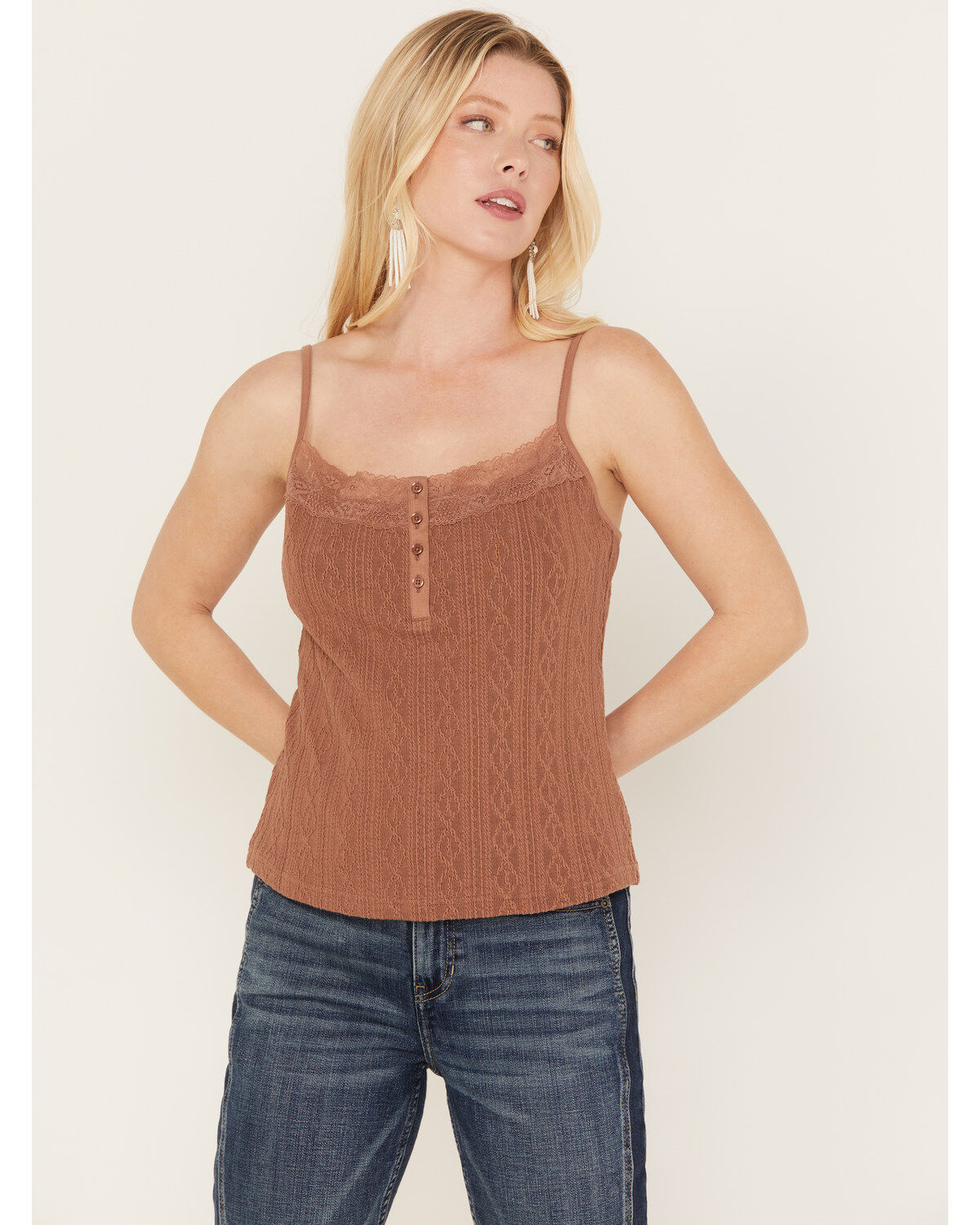 Idyllwind Women's Ella Texture Cable Tank Top