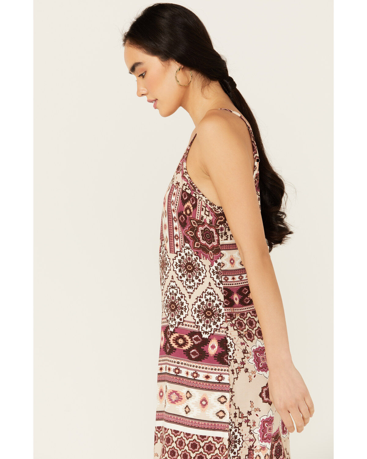 Shyanne Women's Printed Challis Mini Slip Dress
