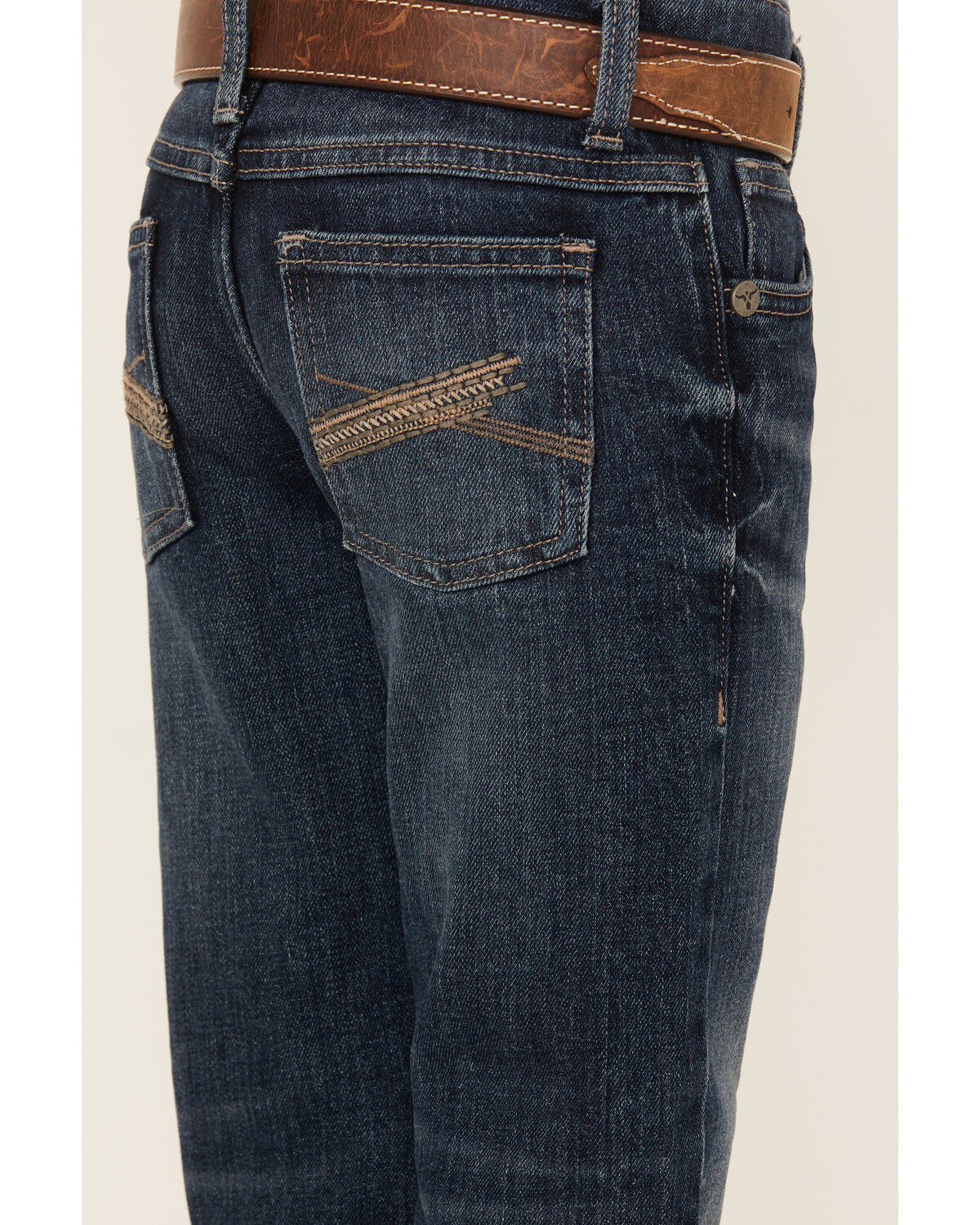 Wrangler 20X Boys' Dark Wash Slim Fit Vintage Bootcut Denim Jeans