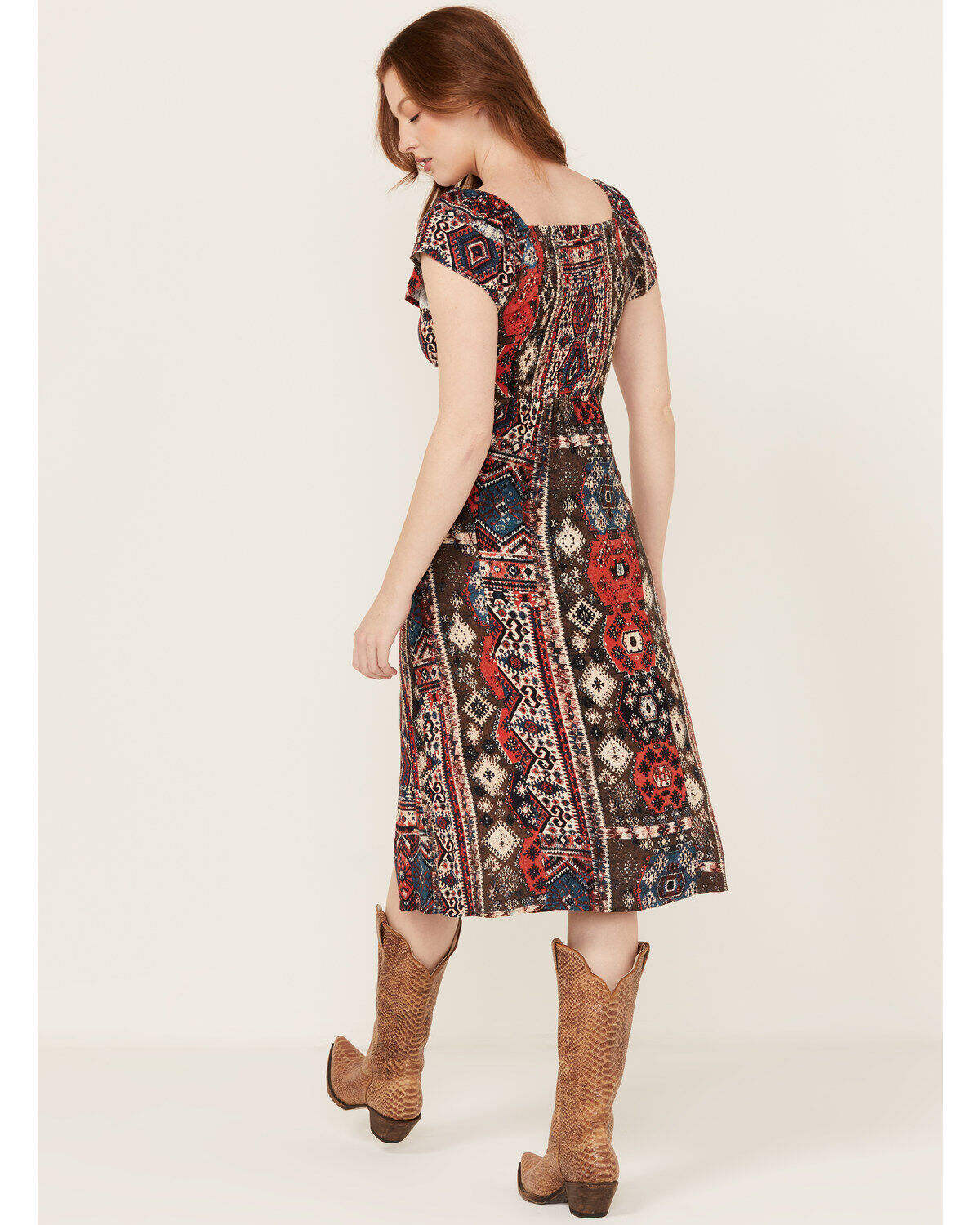 Idyllwind Women's Bethany Flutter Sleeve Midi Dress