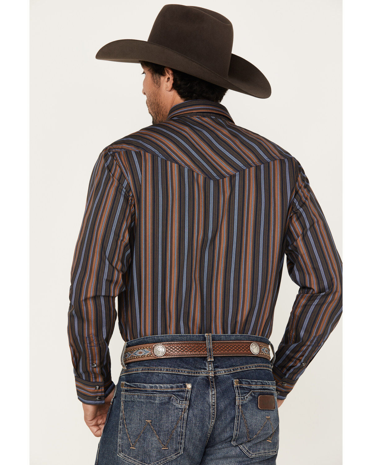 Cody James Men's Finals Day Striped Long Sleeve Western Snap Shirt