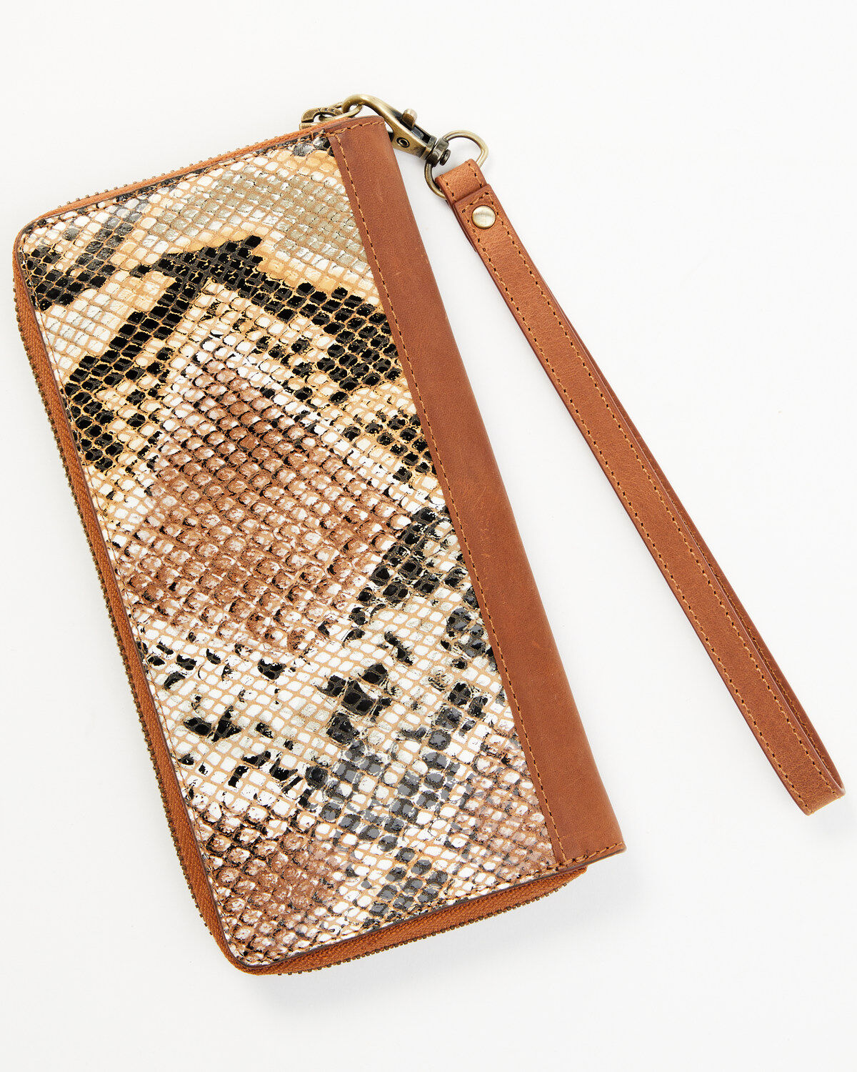 Shyanne Women's Snake Print Tooled Wallet