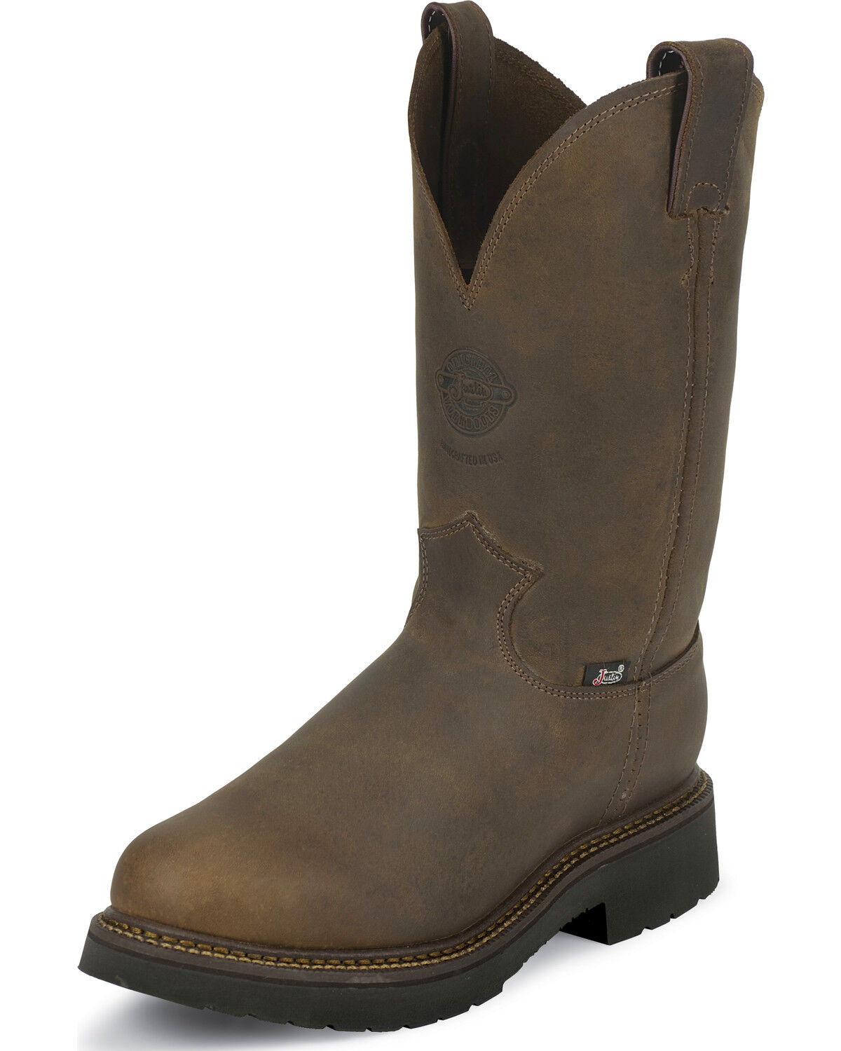 Justin Men's J-Max Balusters Electrical Hazard Pull On Work Boots - Steel Toe