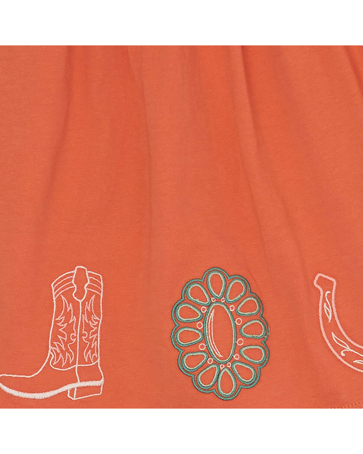 Wrangler Infant Girls' Print Long Sleeve Dress And Diaper Cover - 2 Piece