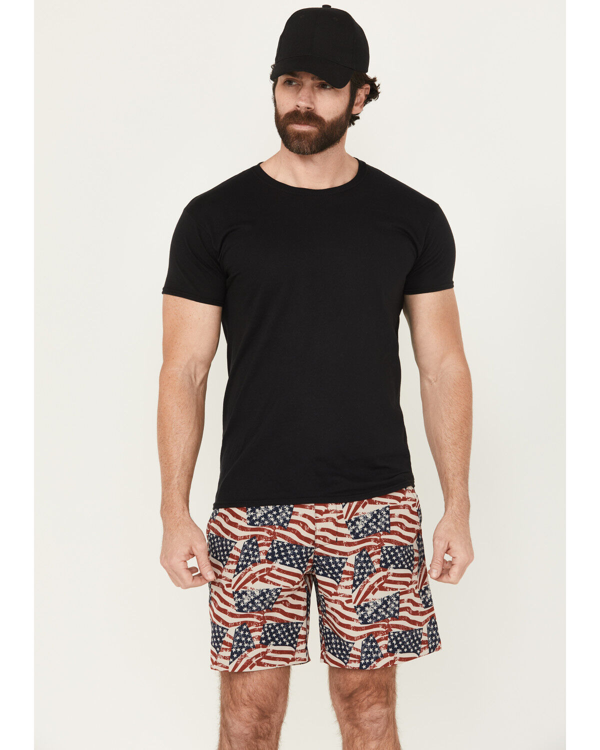 Ariat Men's US Flag Print Tek Shorts