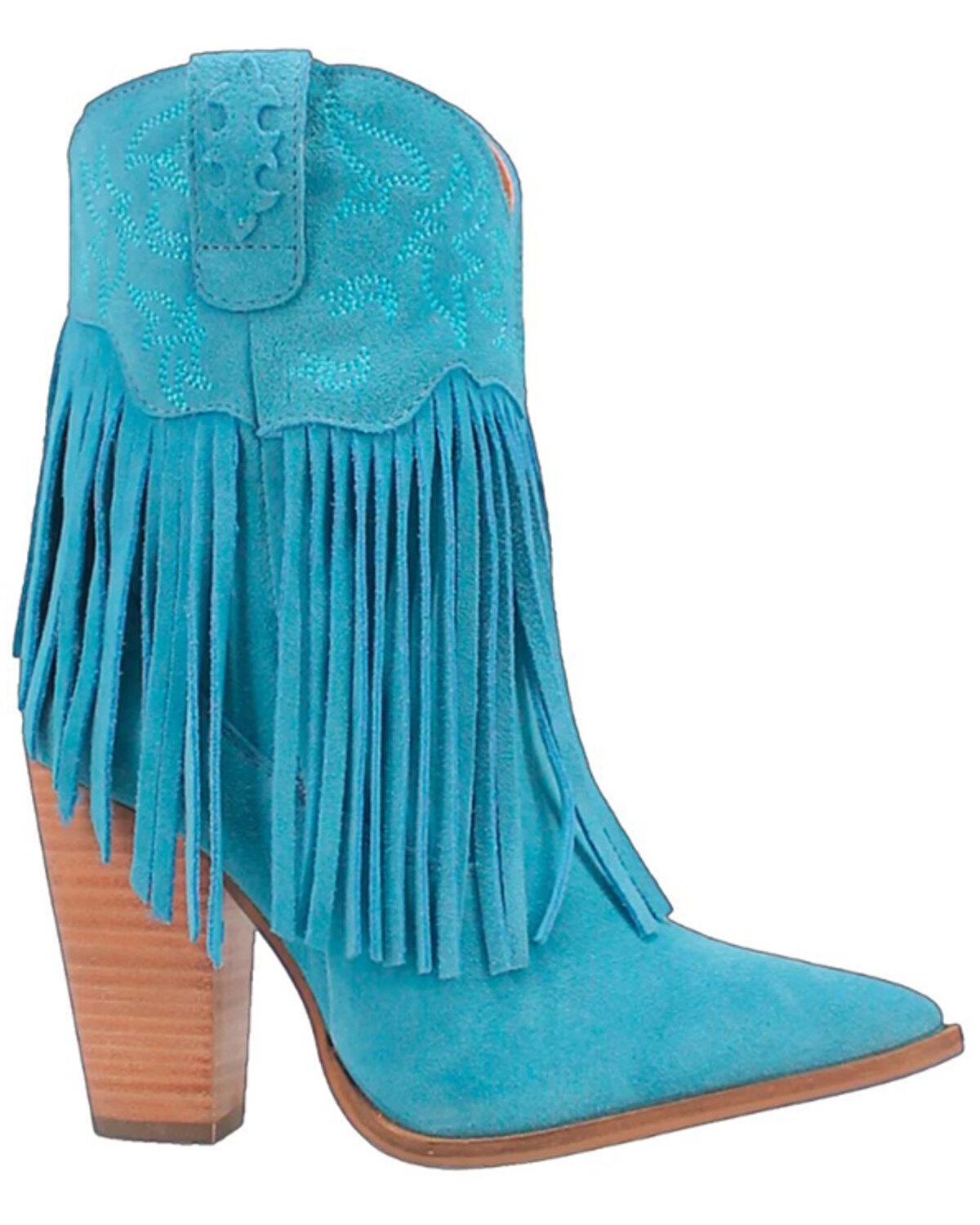 Dingo Women's Crazy Train Leather Booties - Round Toe