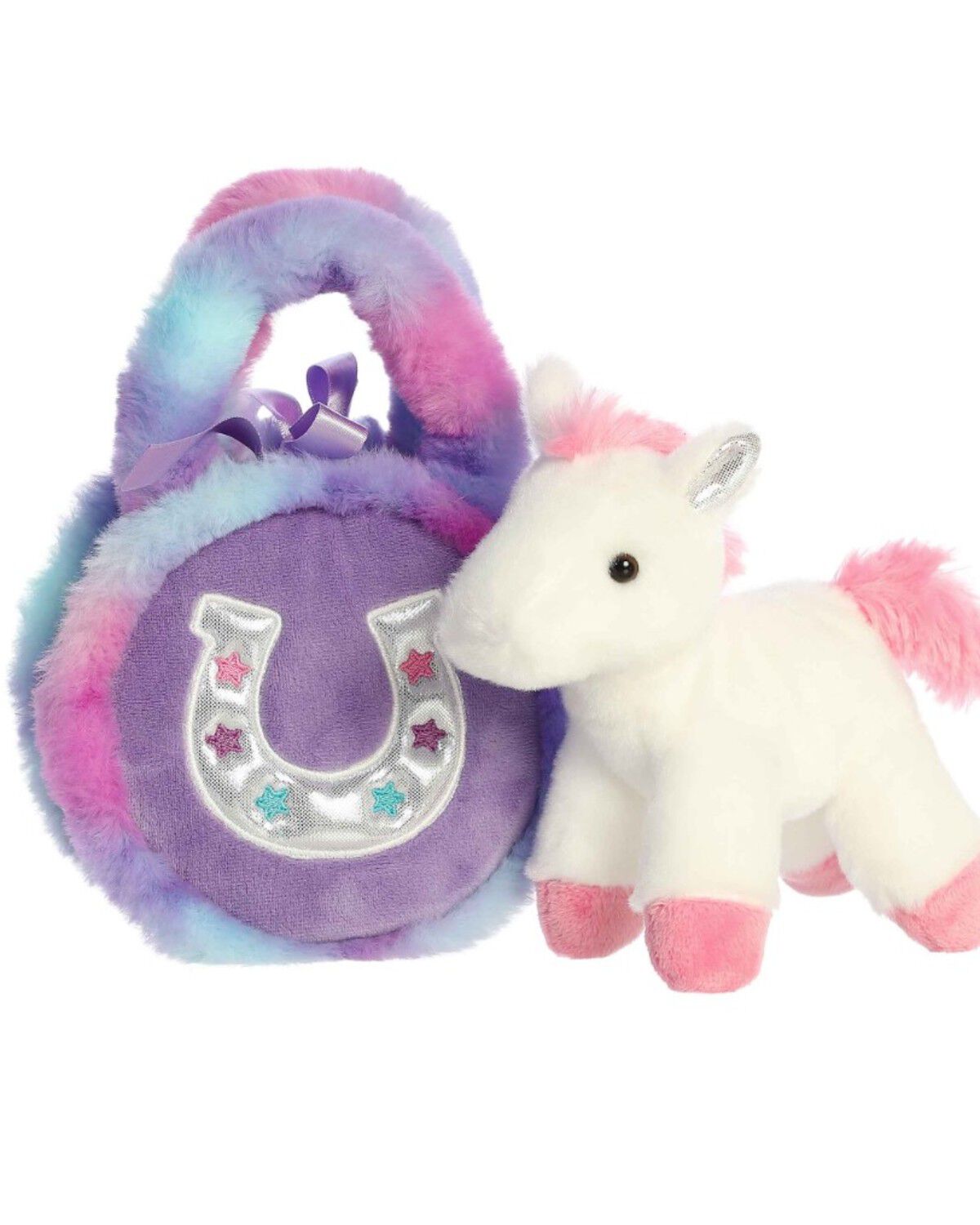 Aurora 7" Lavender Horseshoe® Fancy Pals® Plush Toy