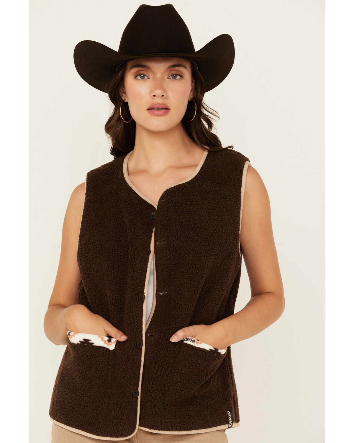 Outback Trading Co Women's Southwestern Reversible Vest