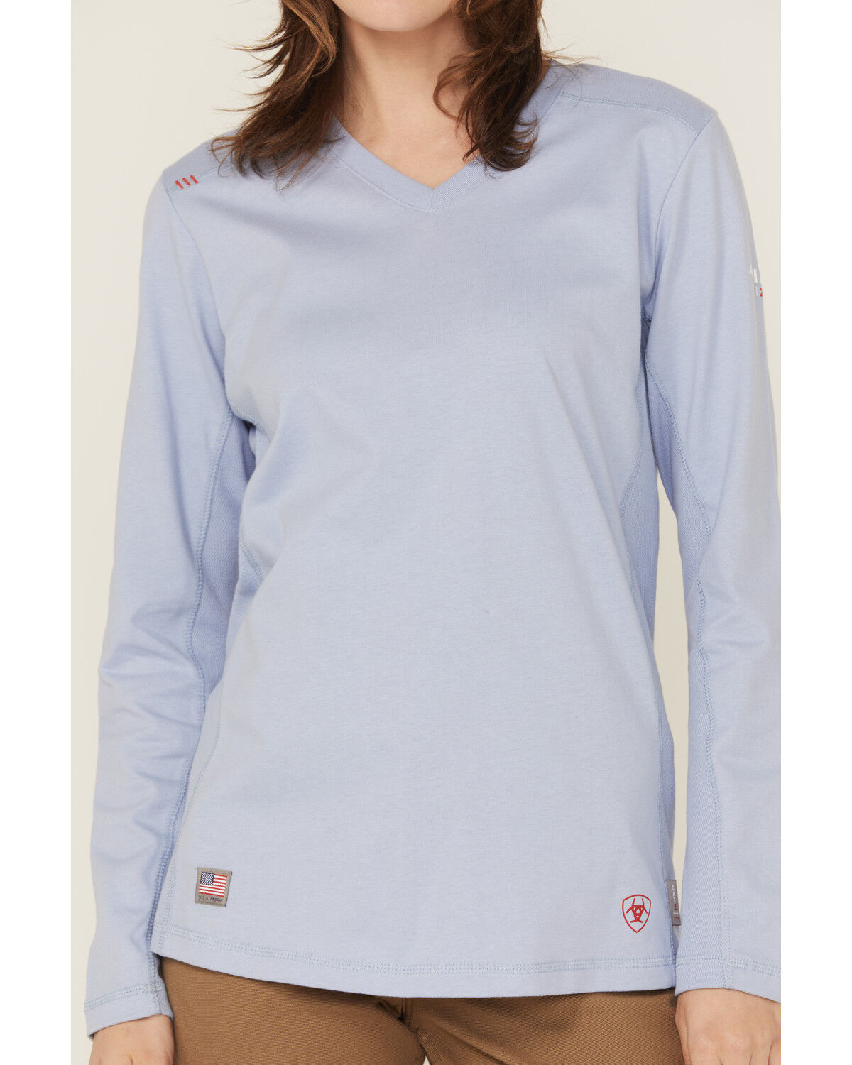 Ariat Women's FR AC Crew Long Sleeve Work Tee